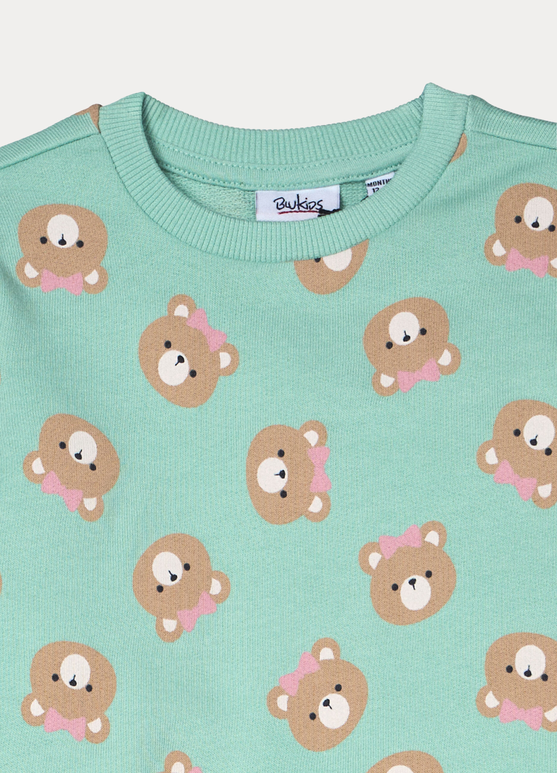 Jogging set in french terry di cotone stretch bimba_2