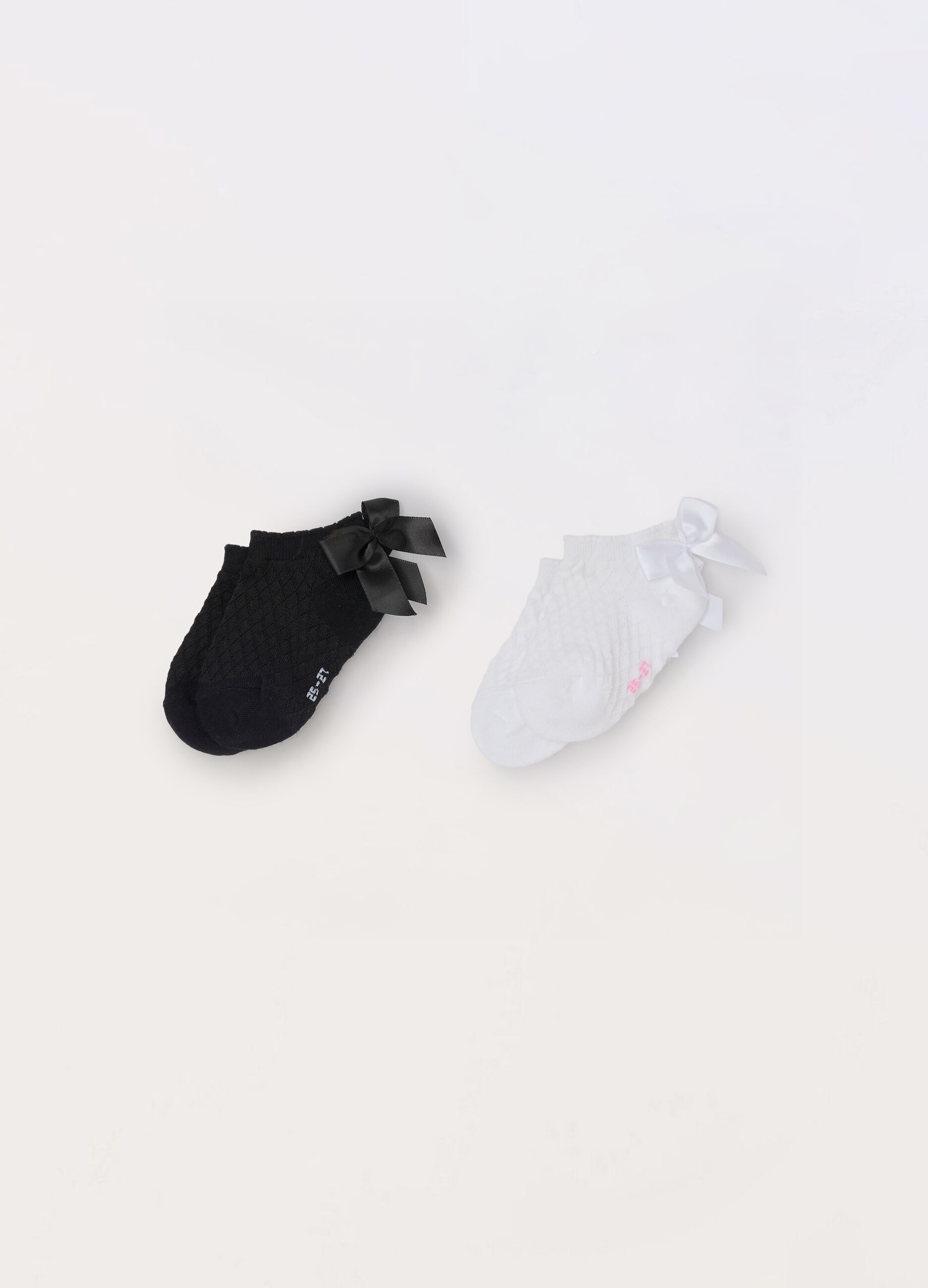 Pack 2 calze corte con fiocco