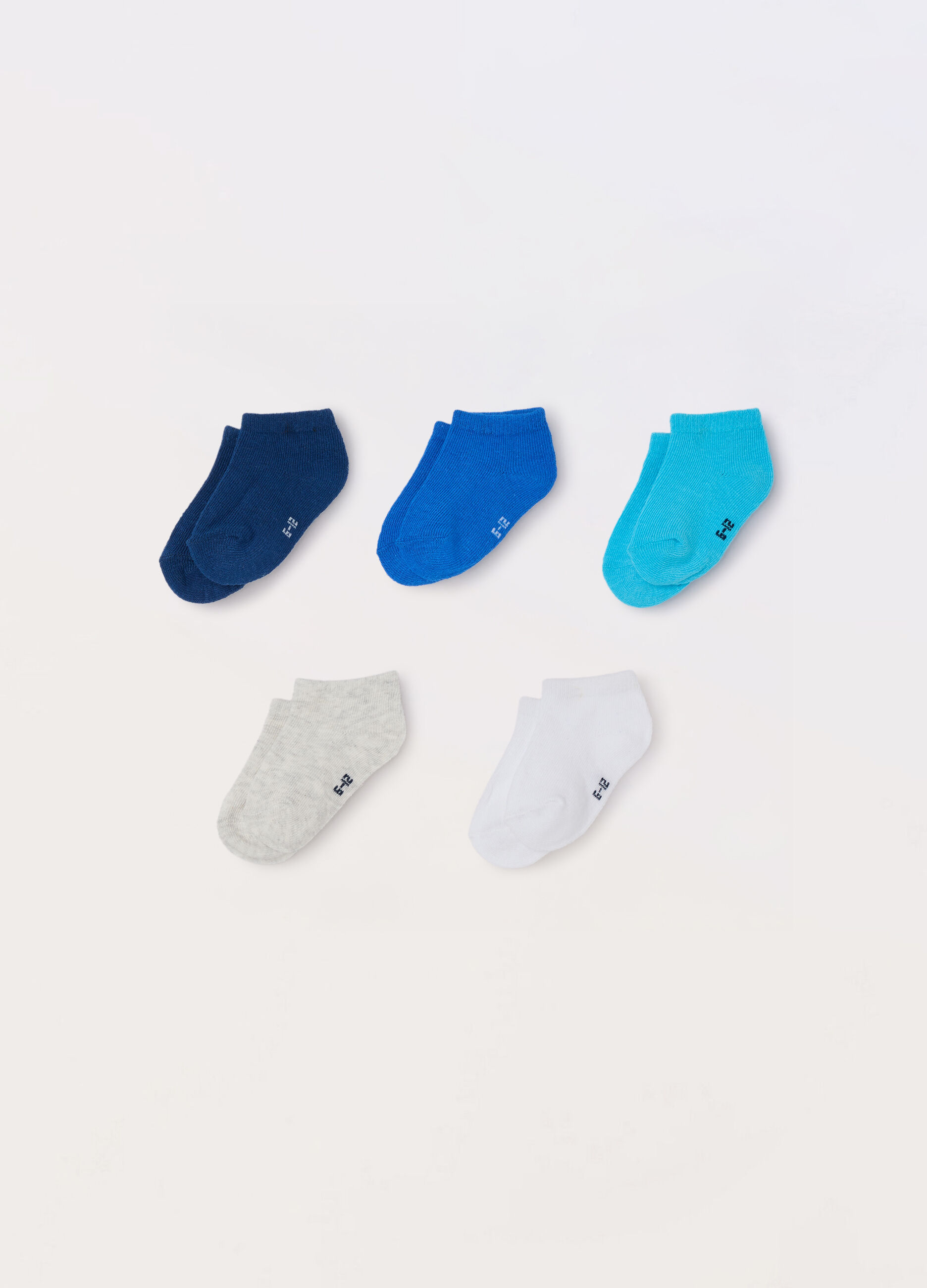 Pack 5 calze corte misto cotone neonato