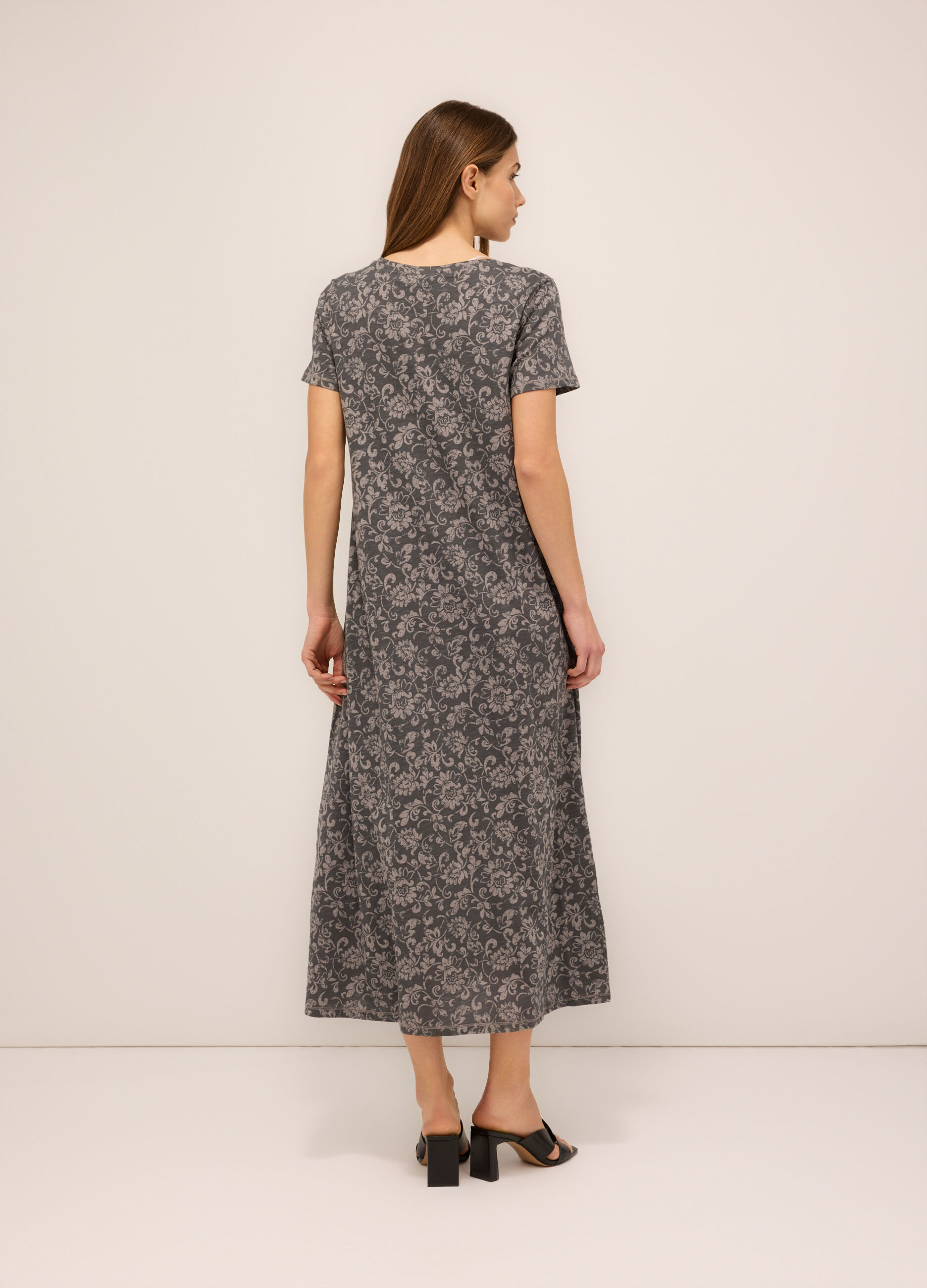 Abito in jersey slub di puro cotone donna_1