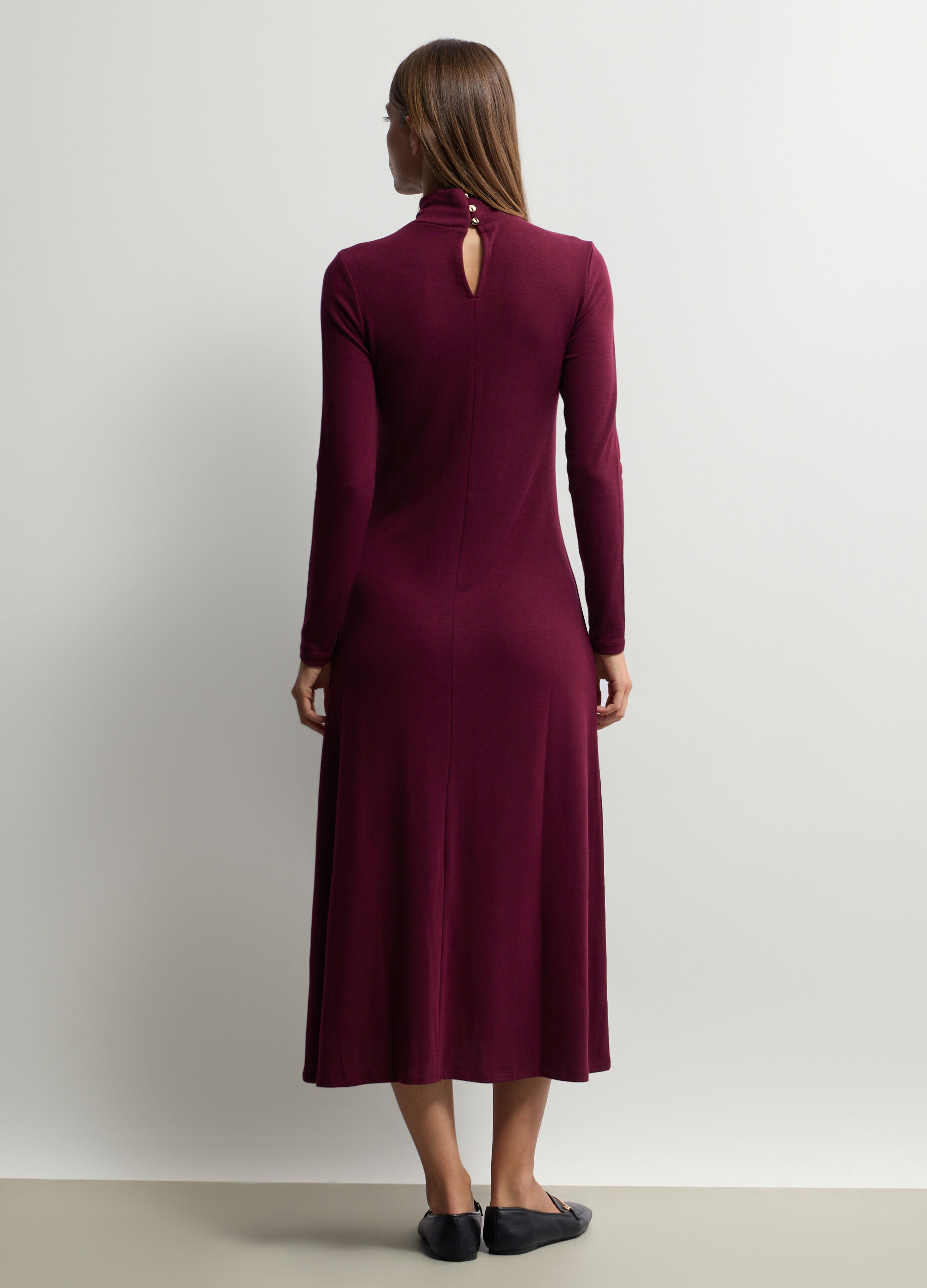 Abito lungo in jersey stretch donna_1