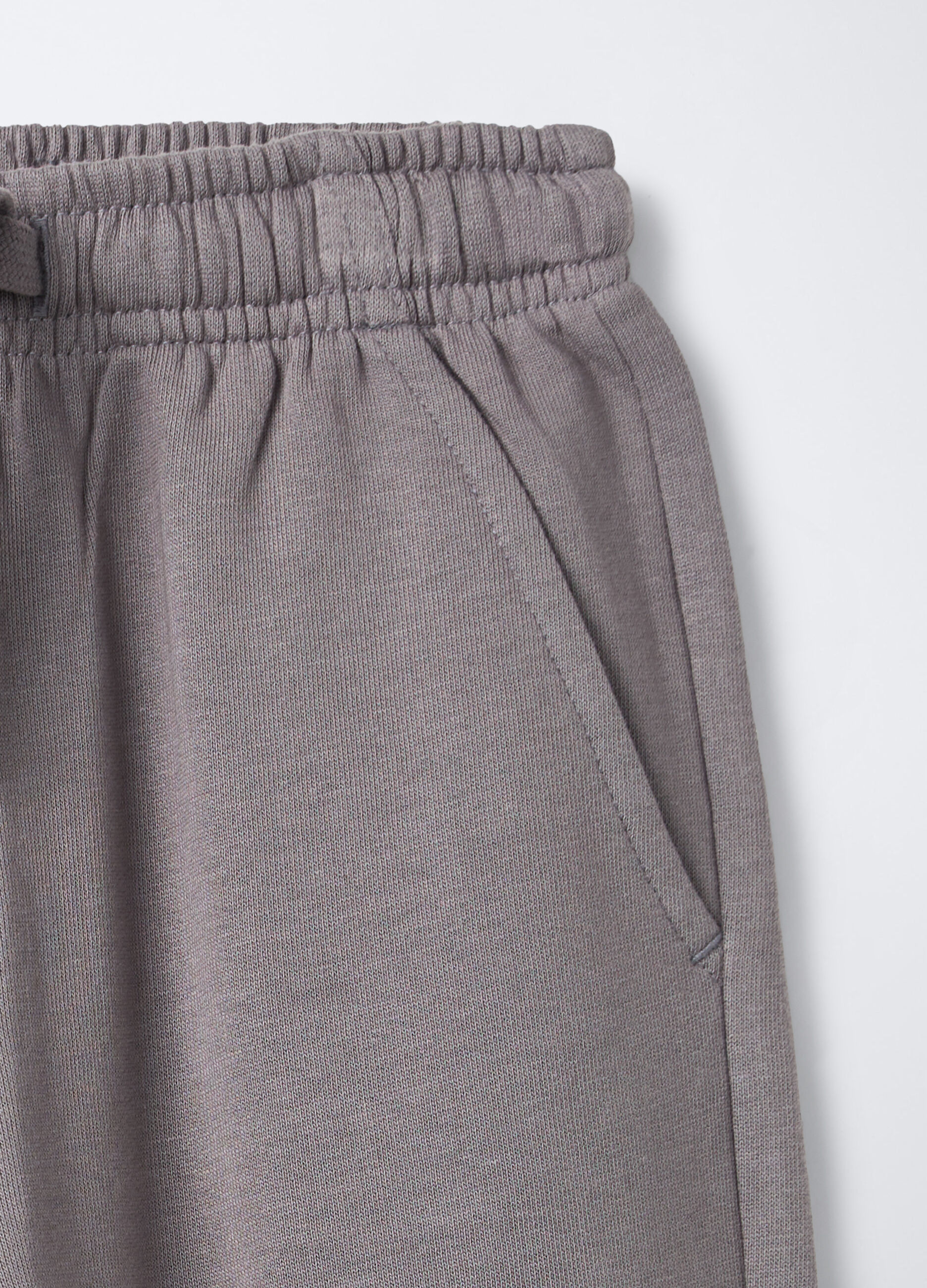 Jogger in puro cotone garzato bambino _2