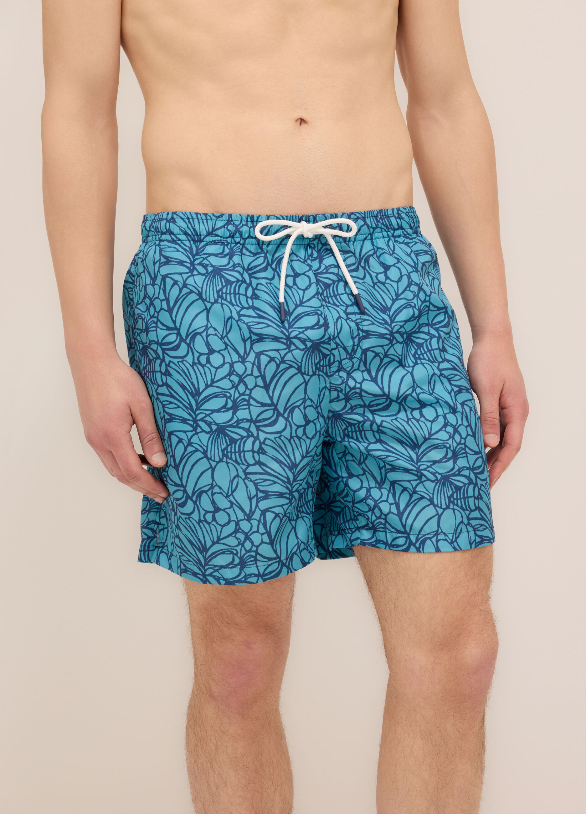 Boxer mare con stampa uomo_2