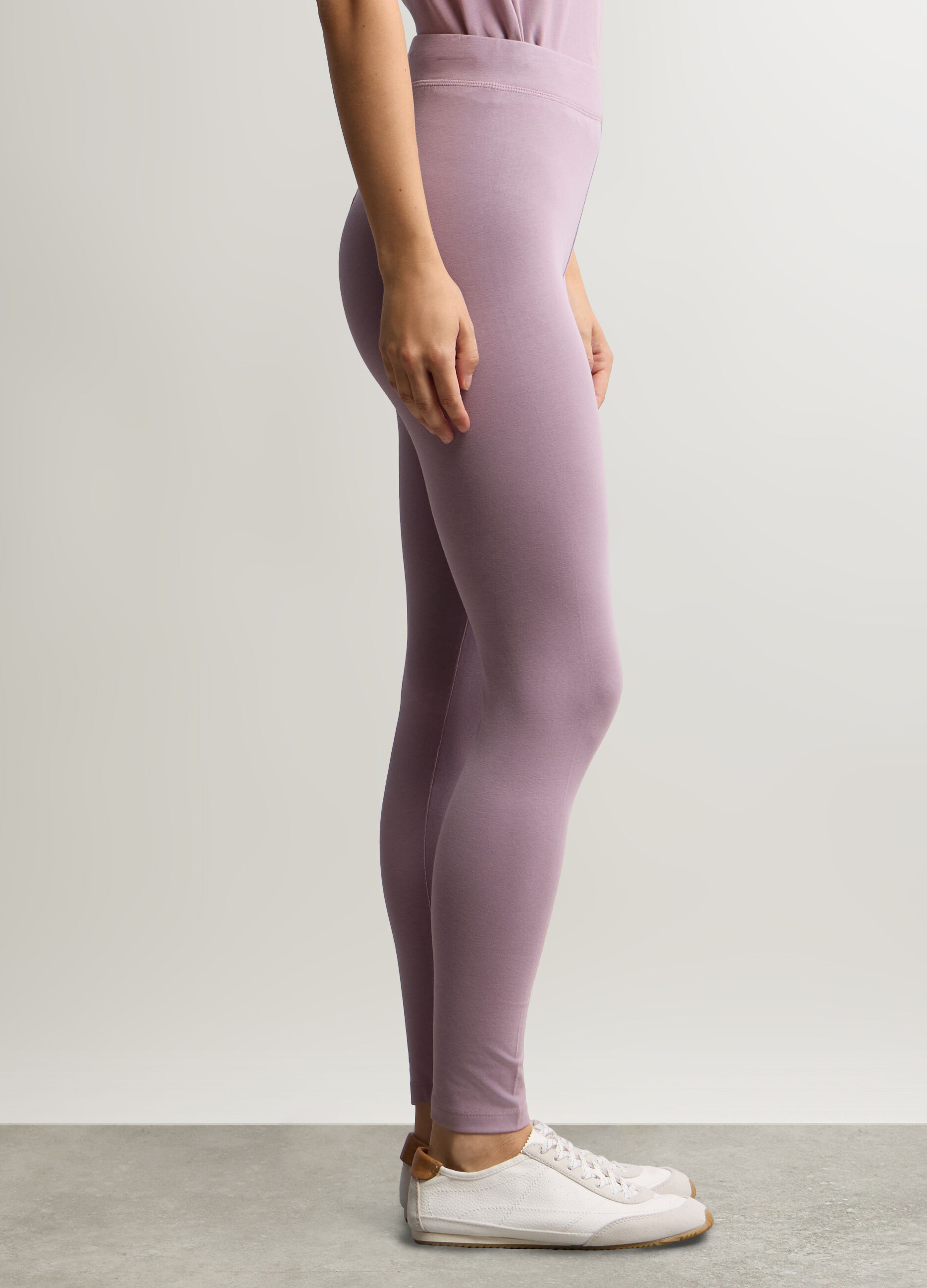 Leggings Skinny Fit in jersey di cotone stretch donna_1