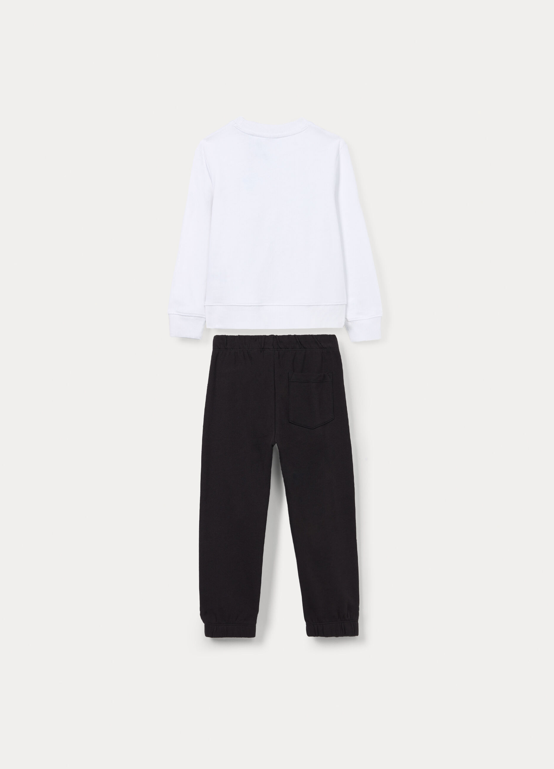Jogging set in french terry di puro cotone bambino _1