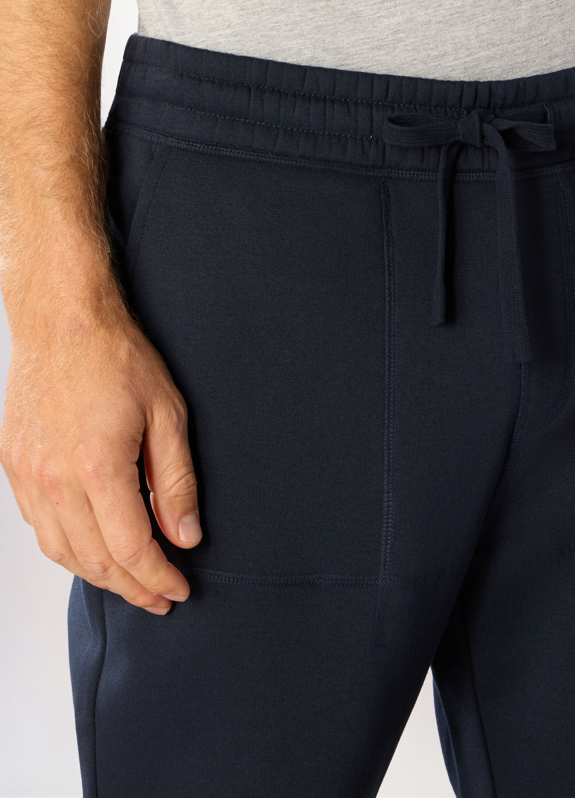 Jogger in felpa misto cotone uomo_2