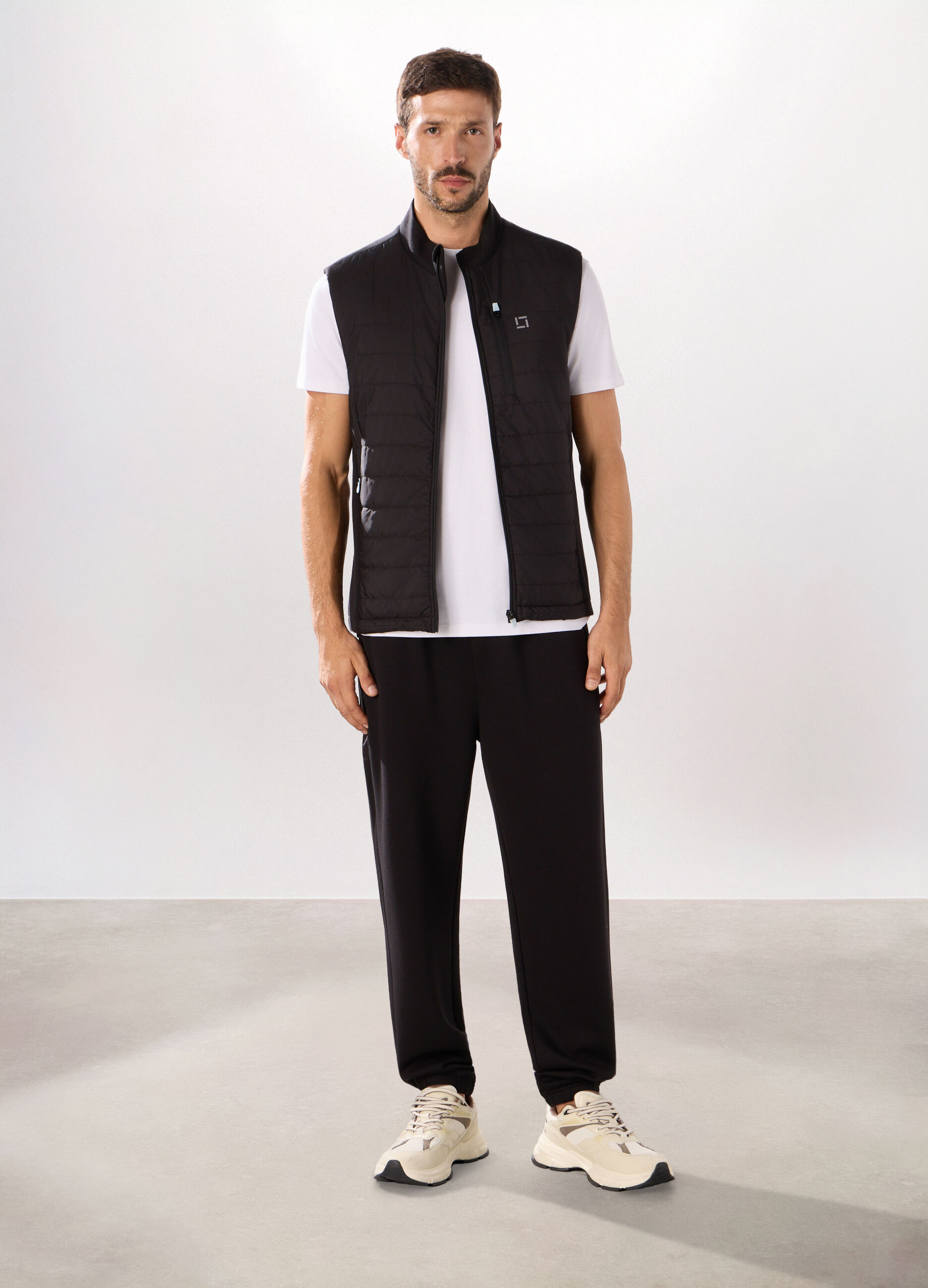 Gilet trapuntato sportivo uomo_0