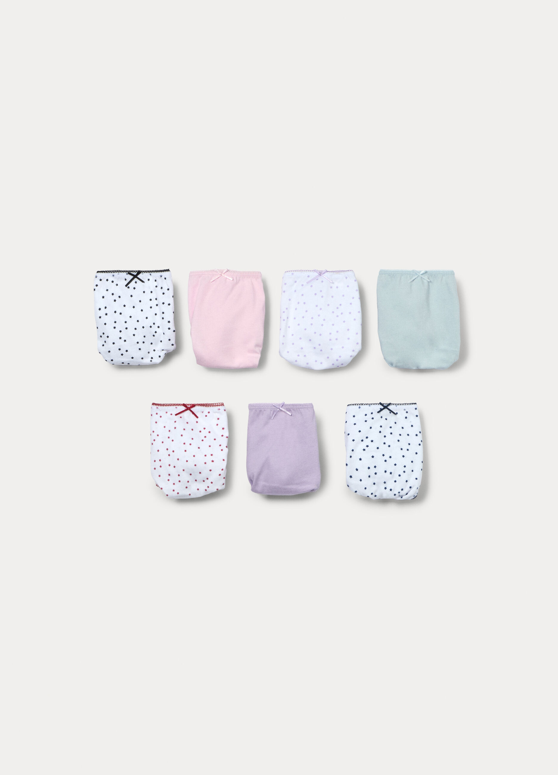 Pack 7 slip in jersey di puro cotone ragazza_0