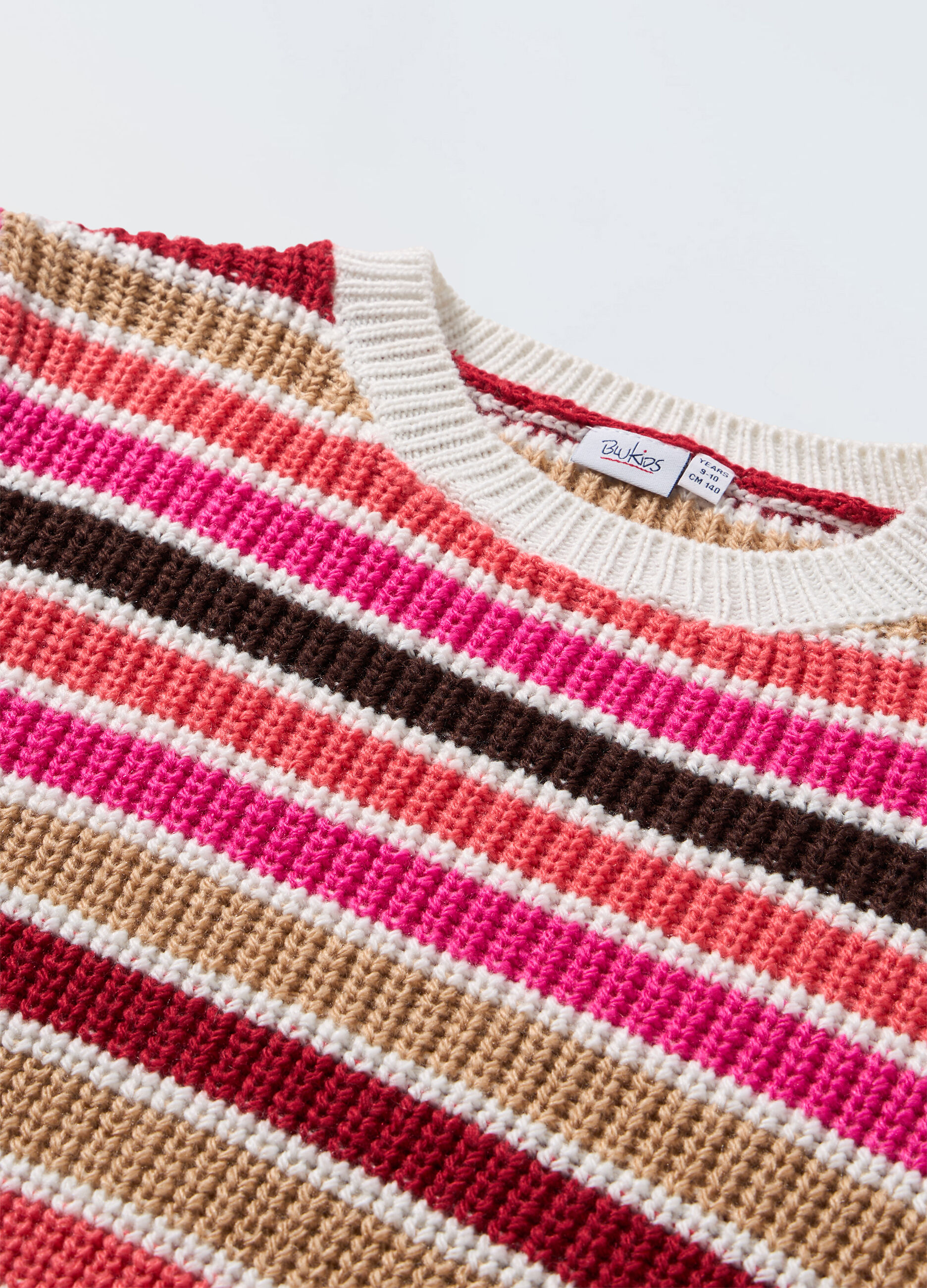 Tricot a righe multicolor ragazza_1