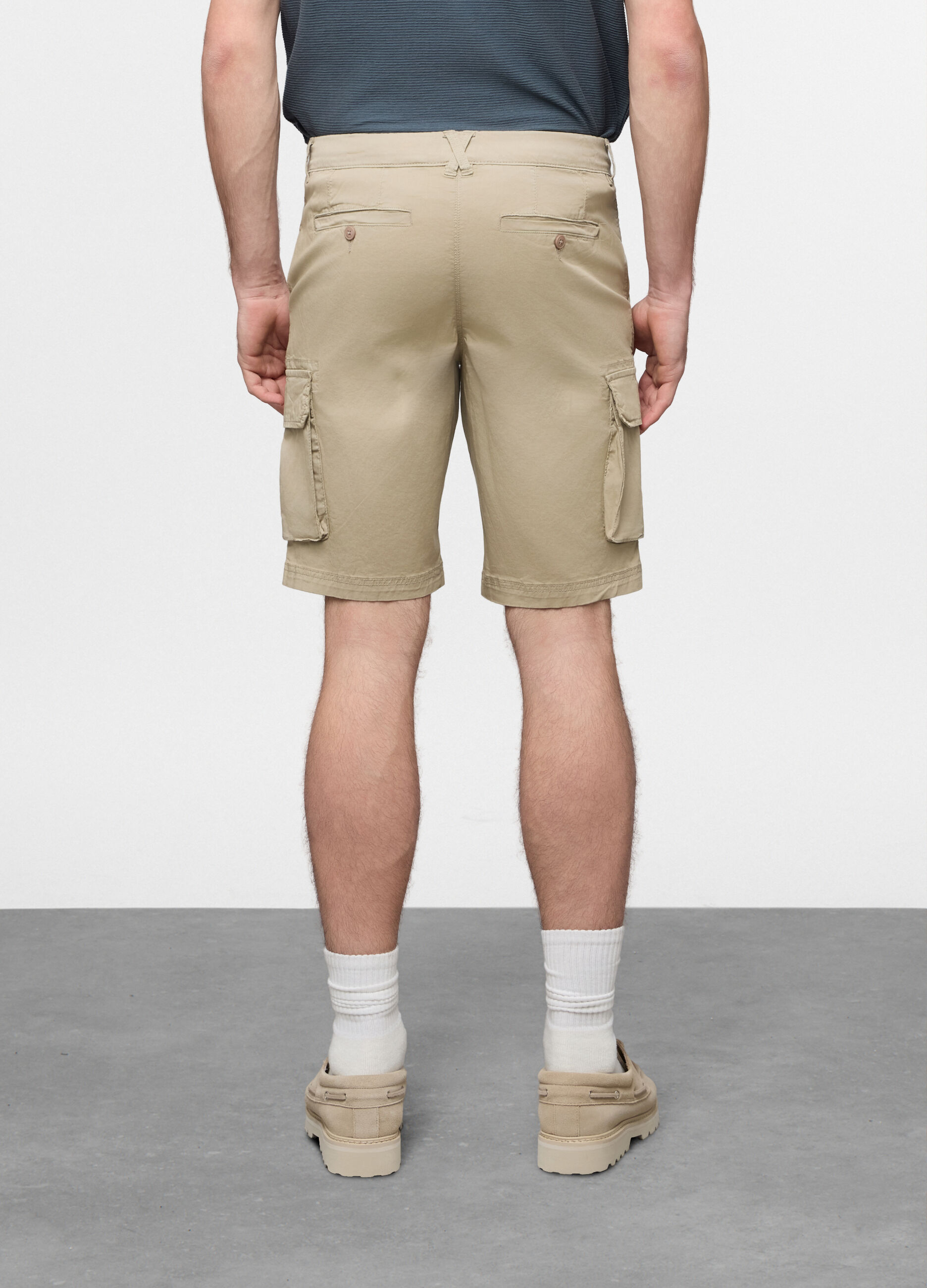 Bermuda cargo in cotone stretch uomo_1