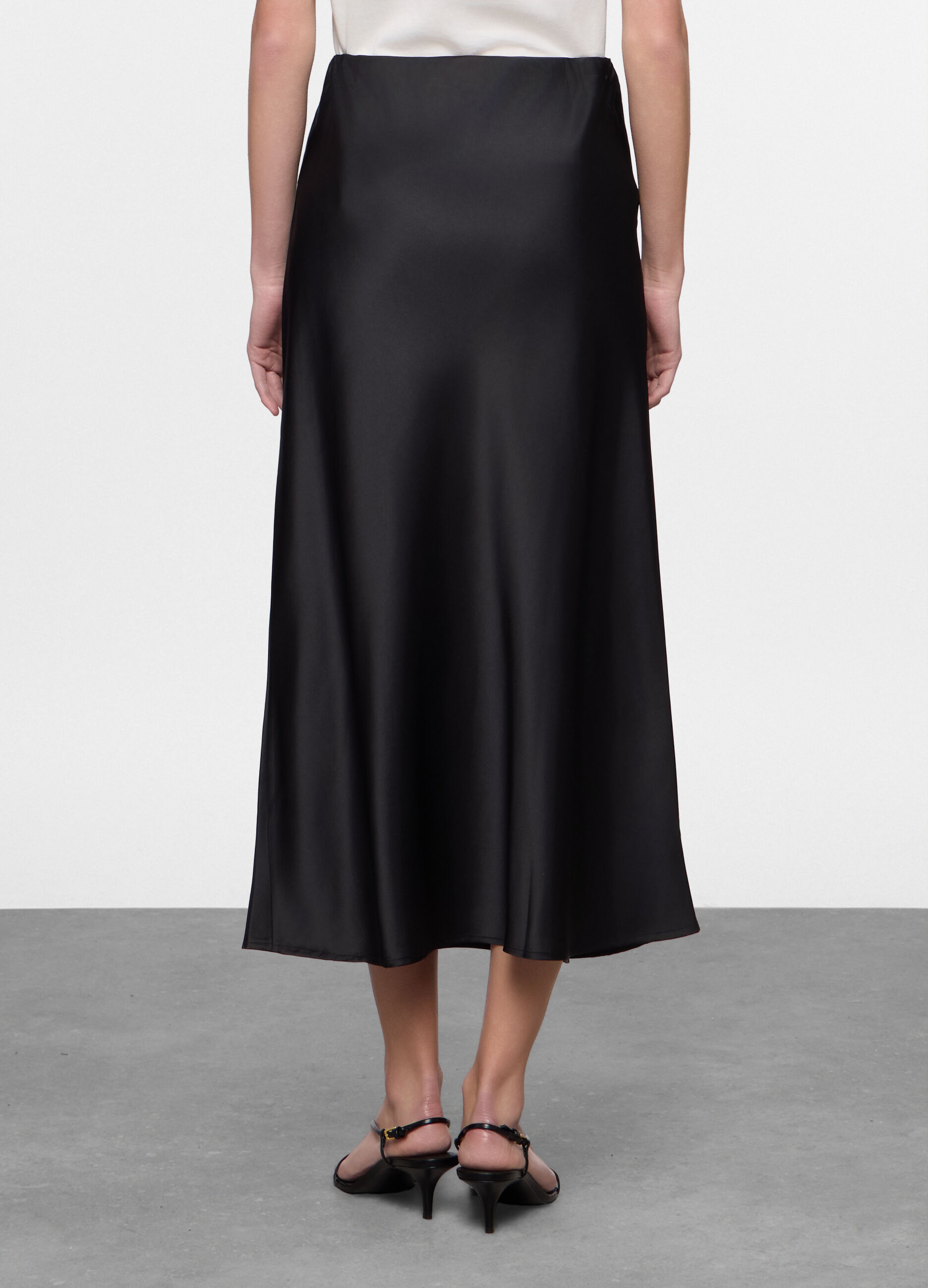 Gonna lunga satin donna_1