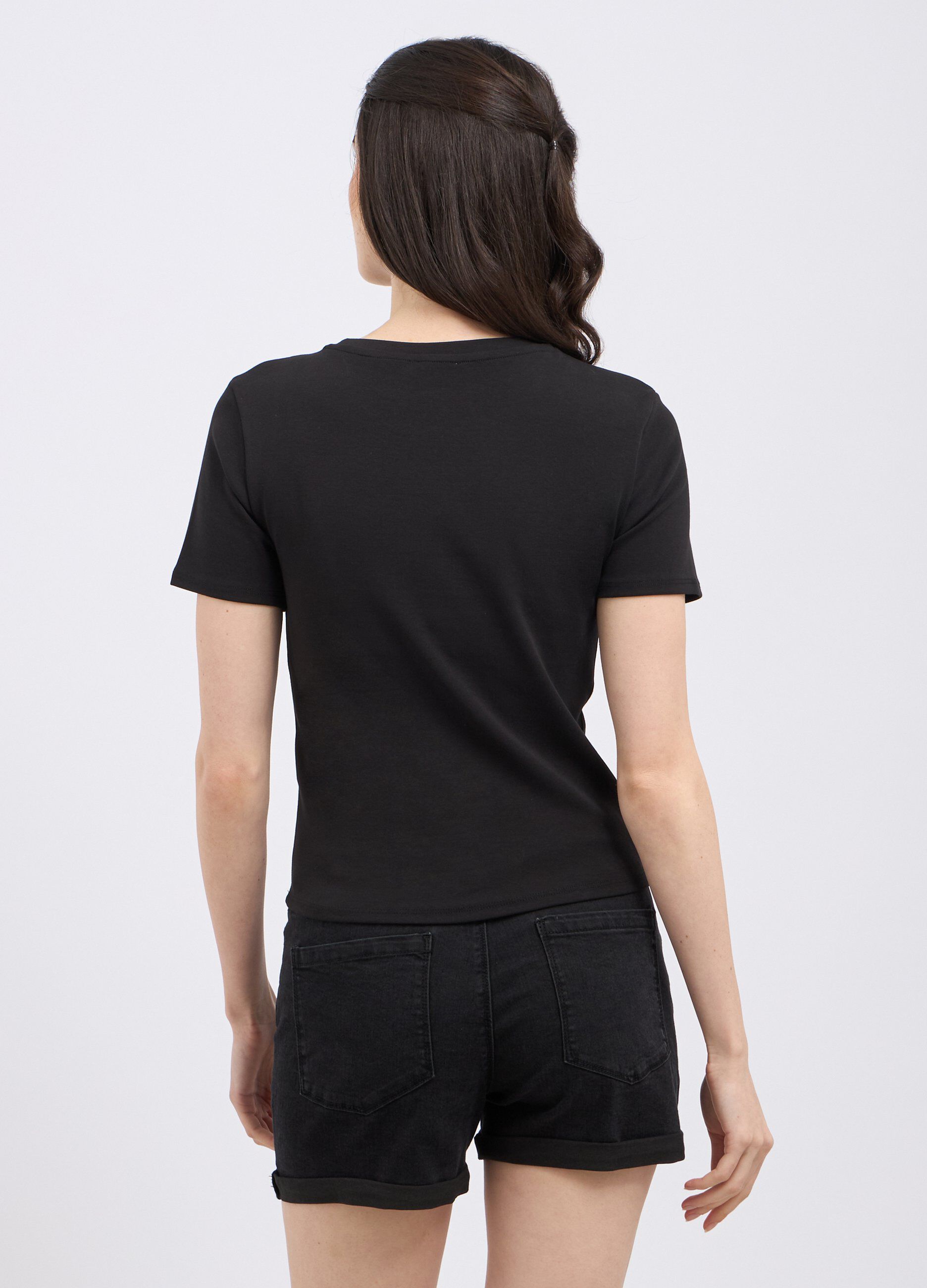 T-shirt in cotone stretch donna_1