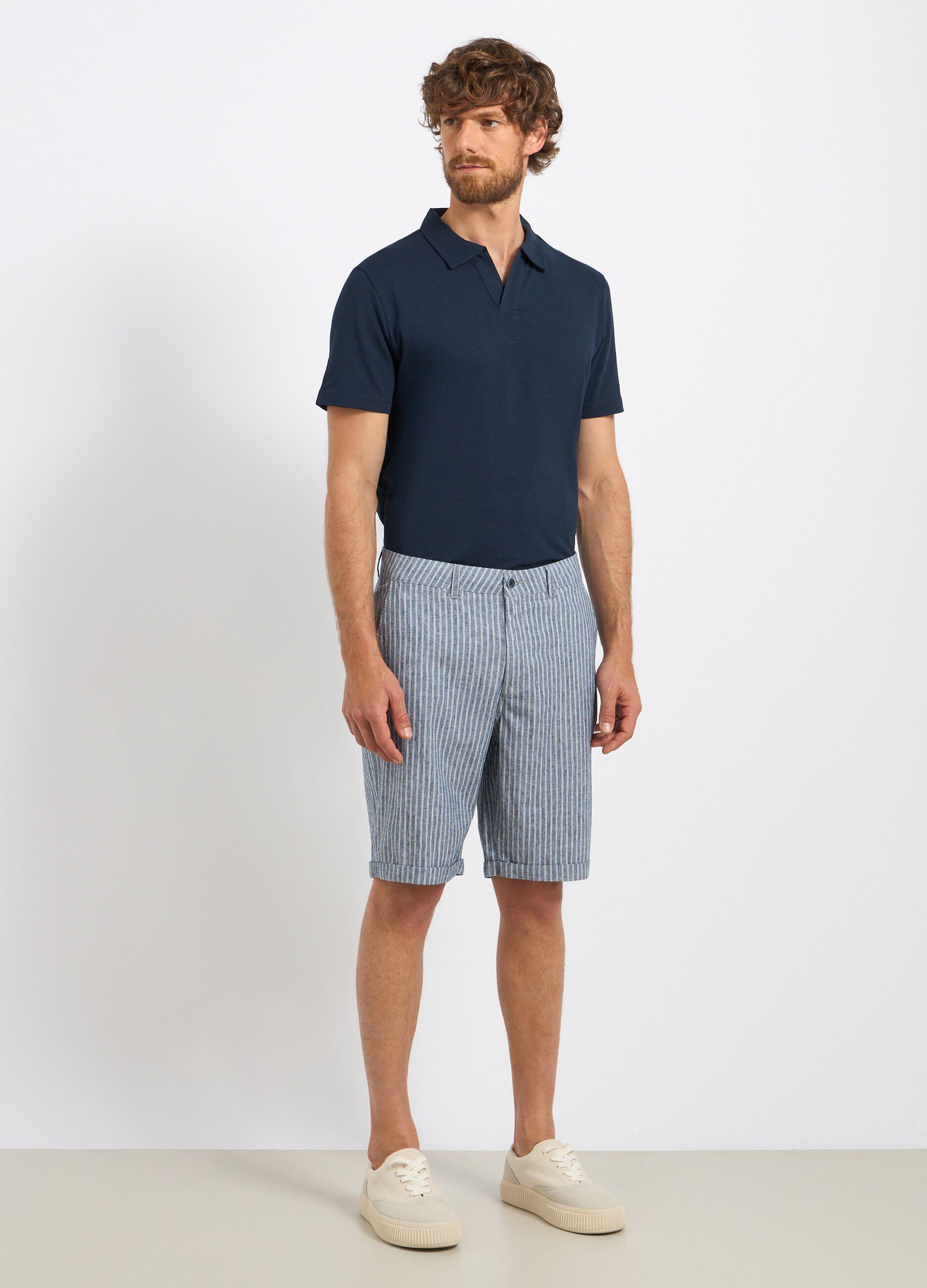 Bermuda in misto lino uomo_0