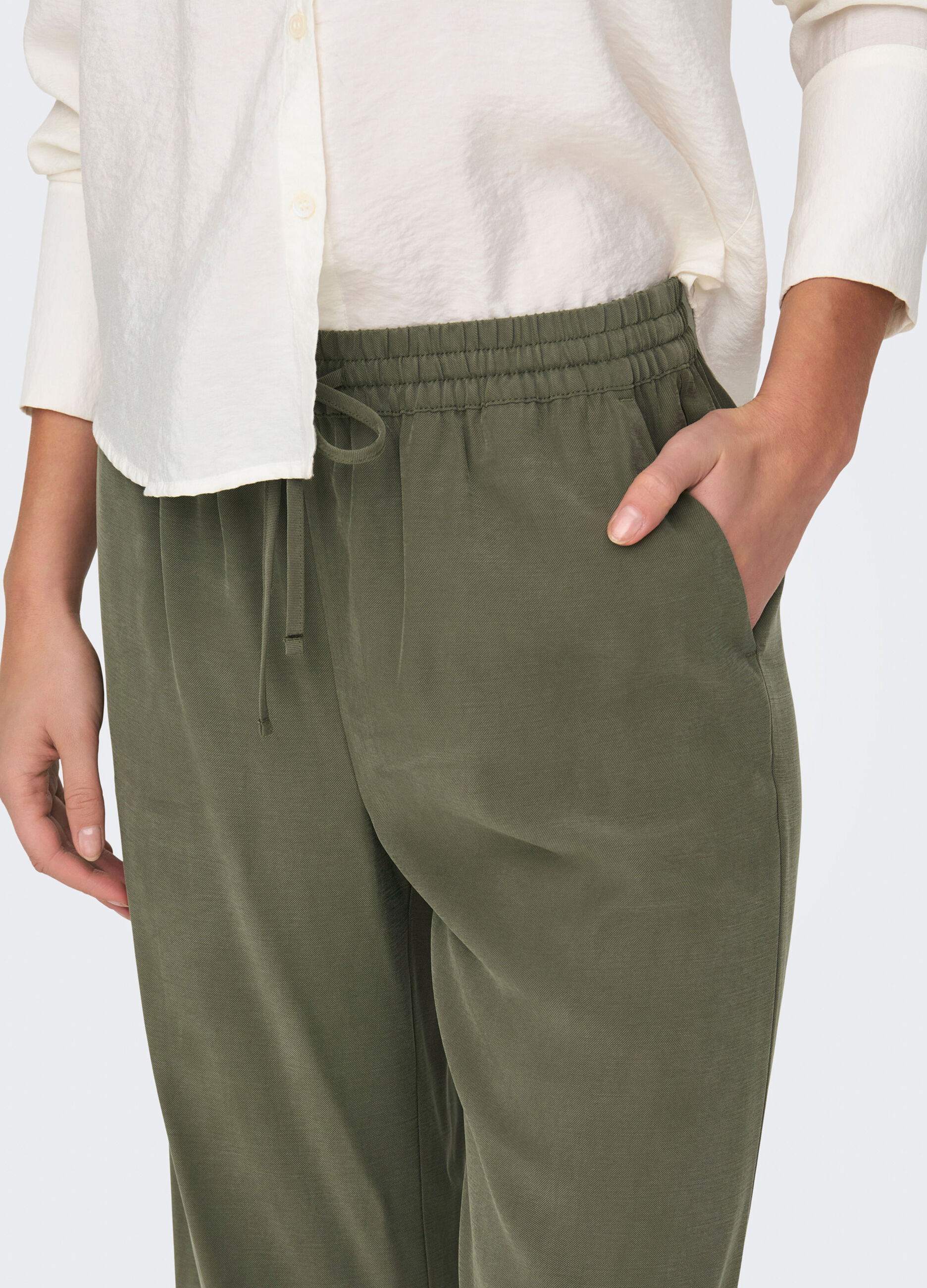 Pantaloni con coulisse donna_3