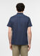 Camicia a maniche corte con collo classico in cotone uomo_1