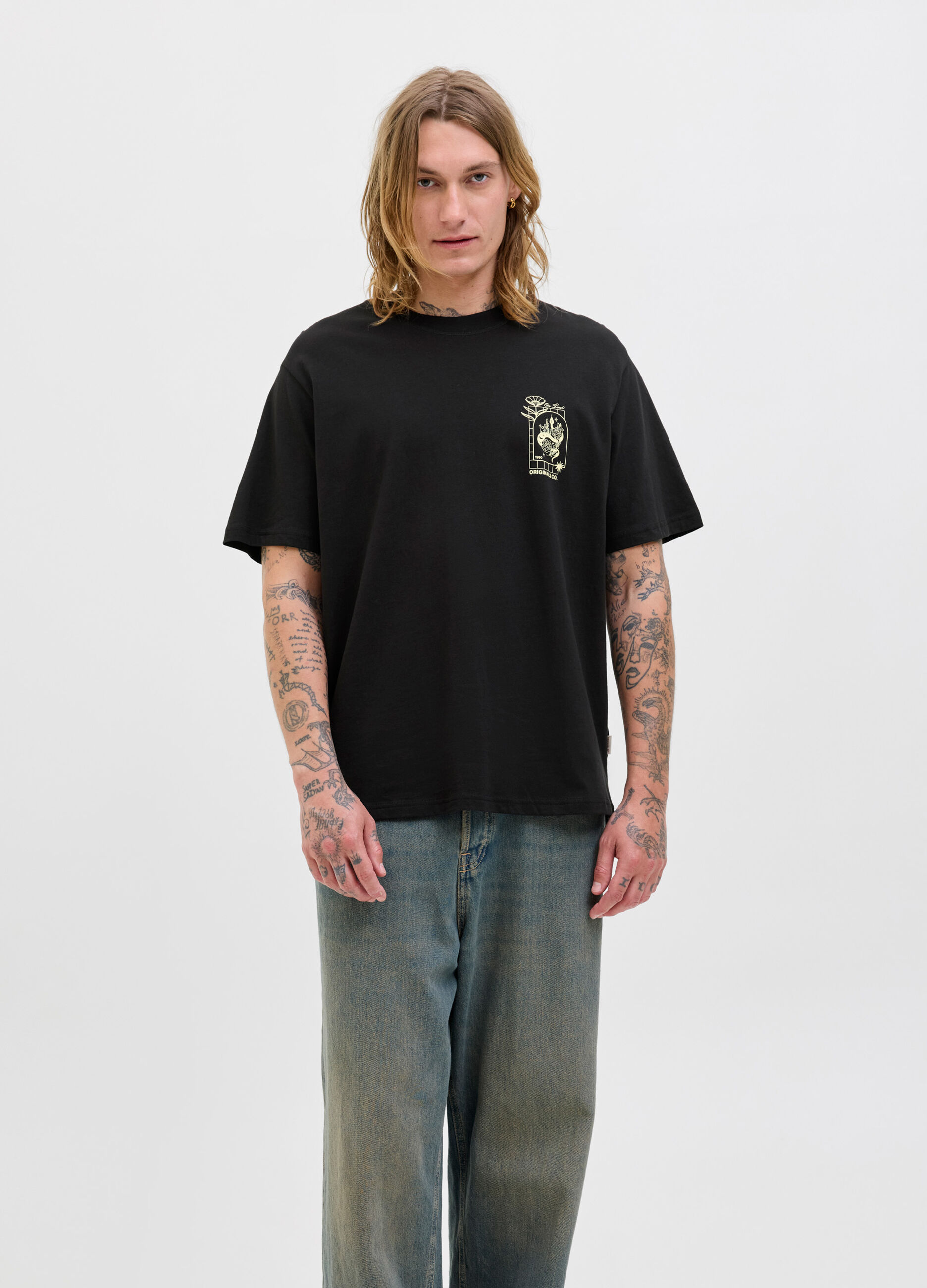 T-shirt girocollo loose fit uomo_0