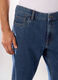 Jeans 5 tasche slim in denim di cotone uomo_3