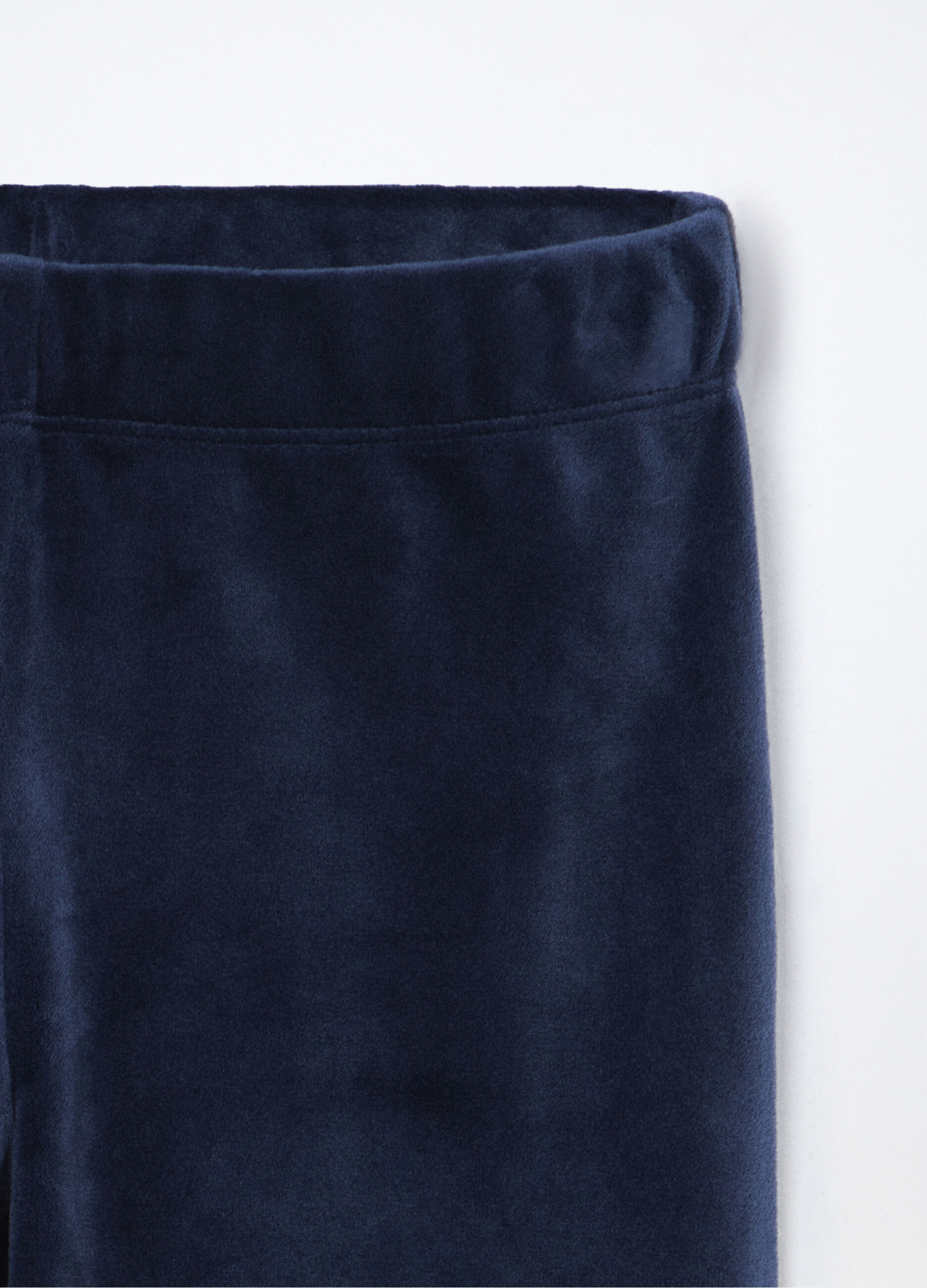 Pantaloni wide leg velours bambina_2