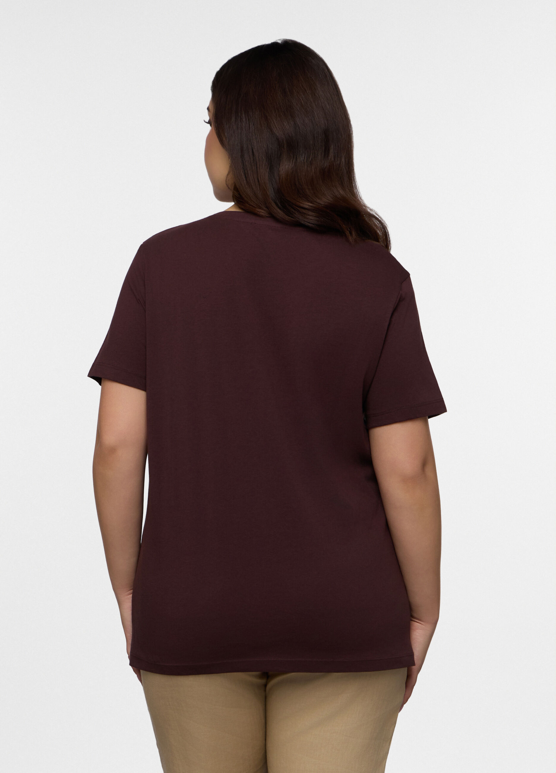 T-shirt girocollo donna curvy_1