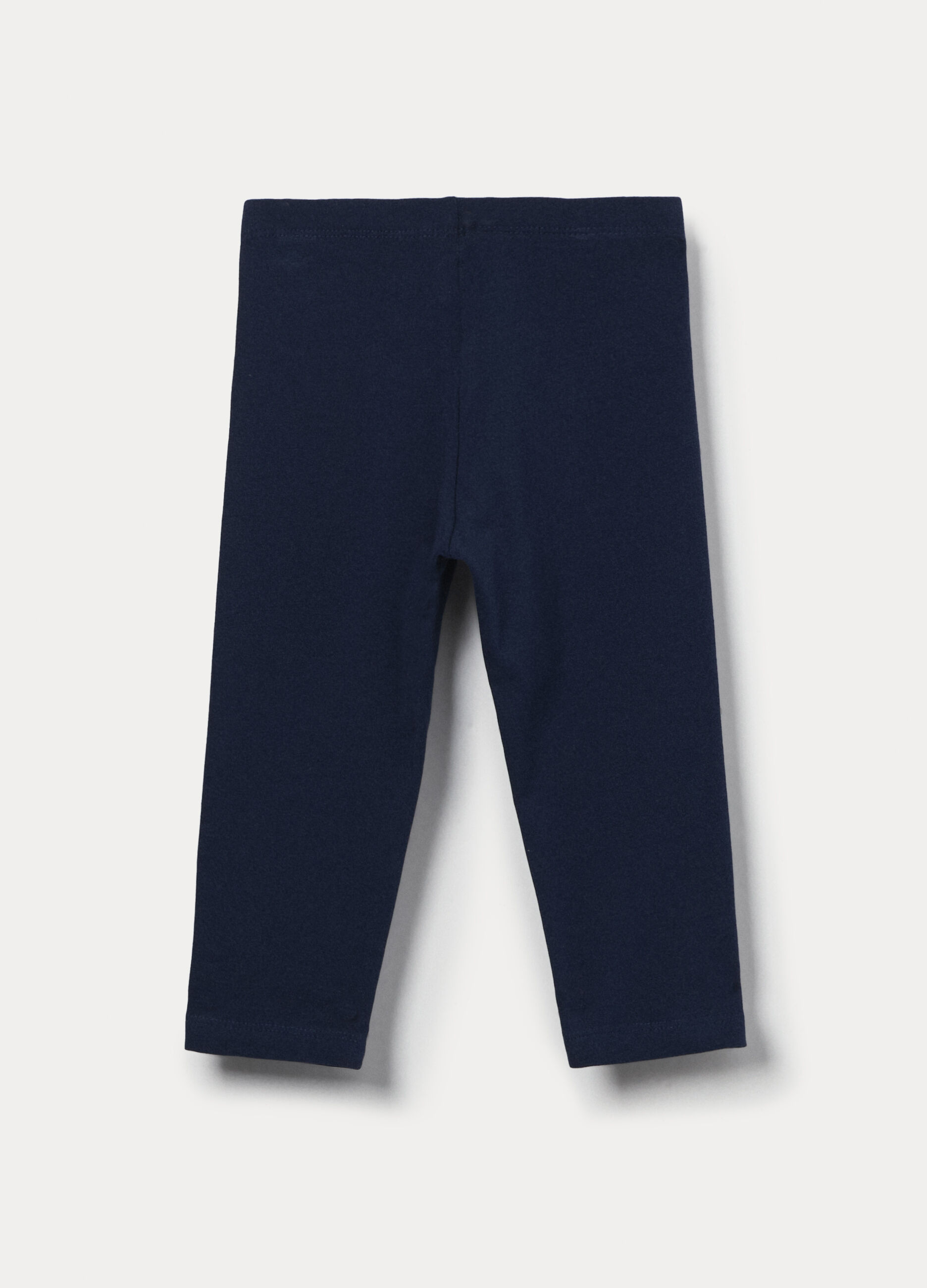 Leggings capri slim fit in jersey di cotone stretch bambina_1
