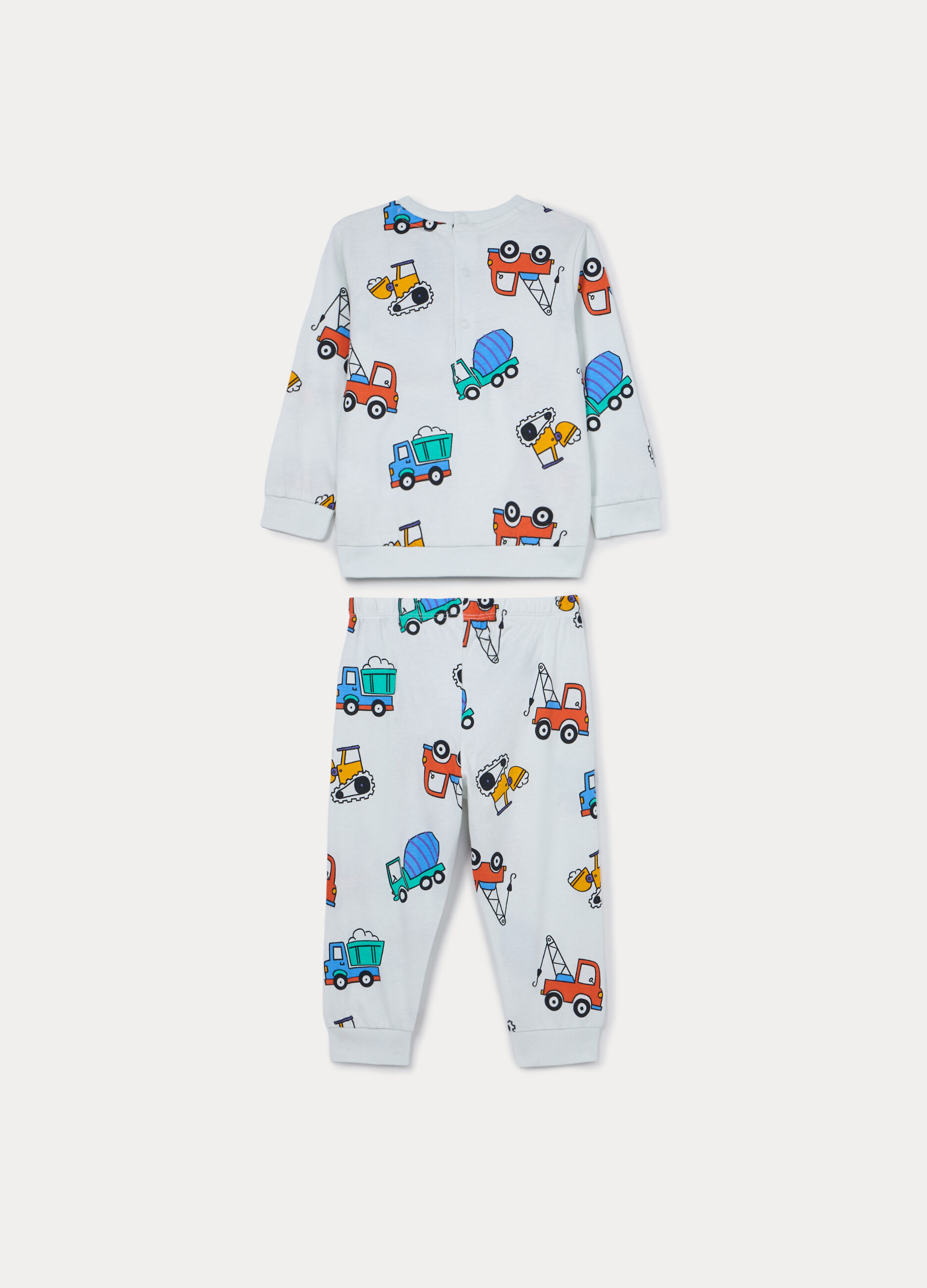 Set pigiama lungo in jersey di puro cotone _1