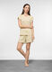 Set pigiama corto in jersey di puro cotone donna_0
