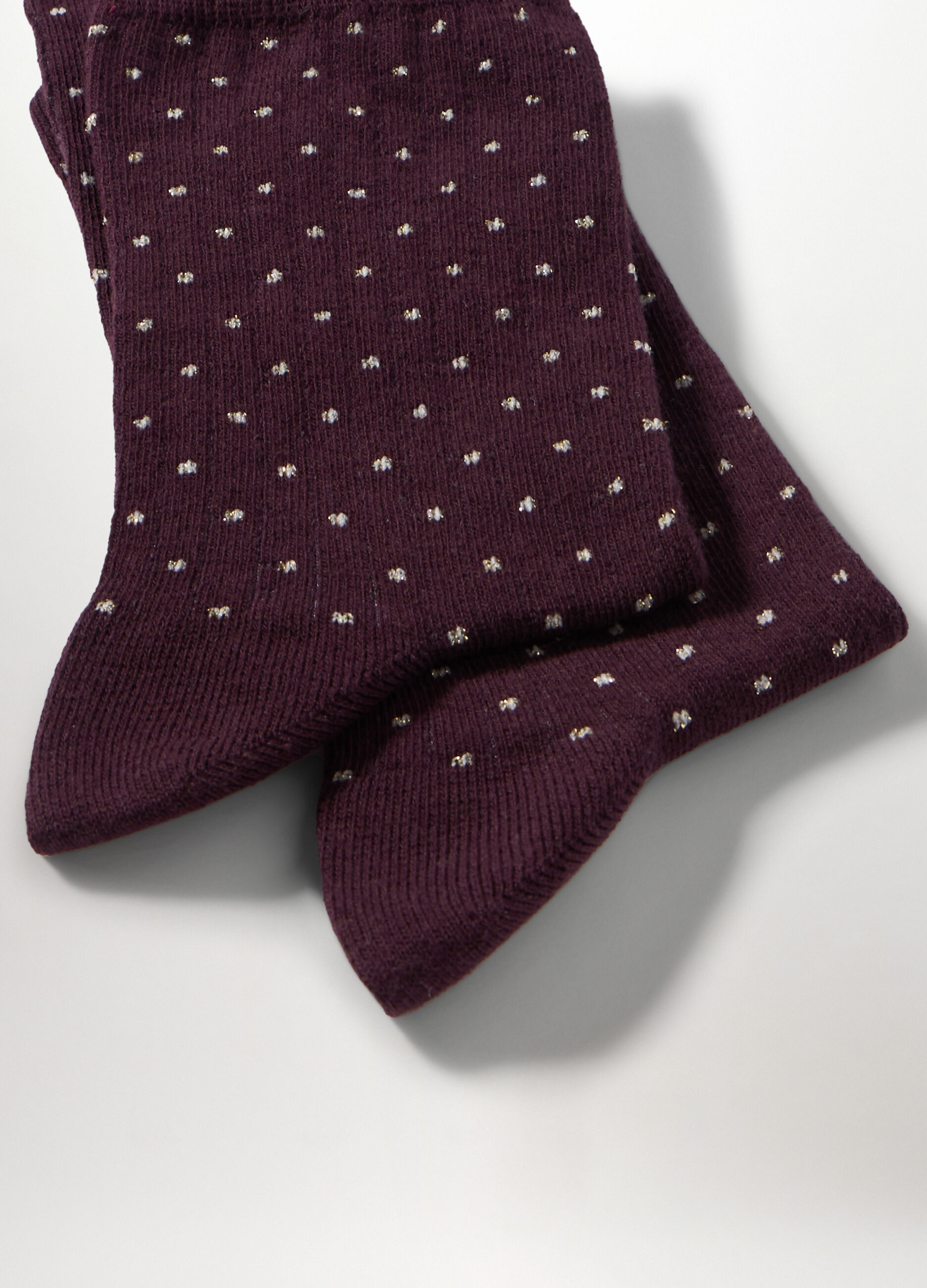 Calze in costina misto cotone donna_1