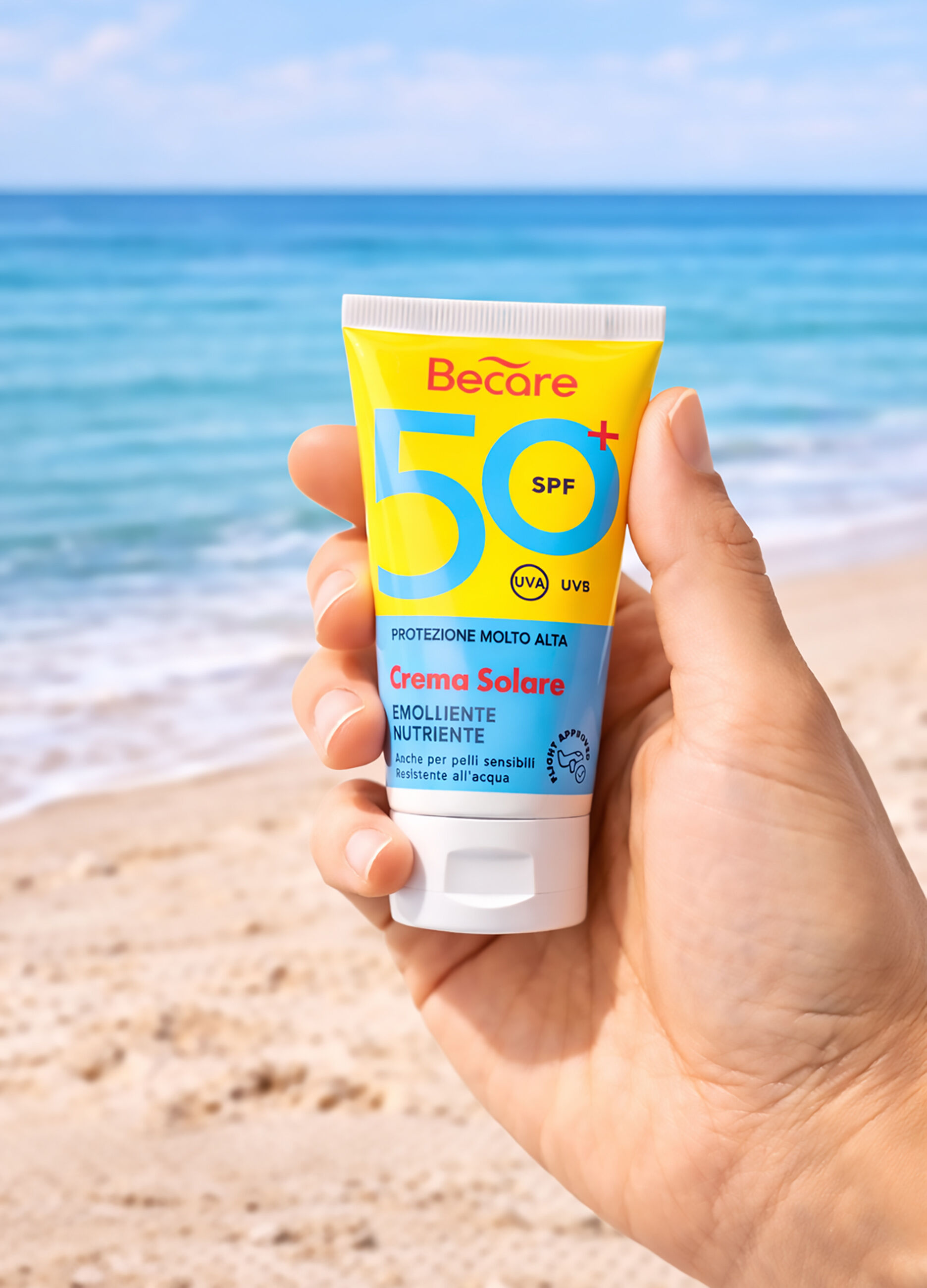Crema solare SPF 50+ per il corpo, idratante e a rapido assorbimento. Fragranza fresca e fiorita._2