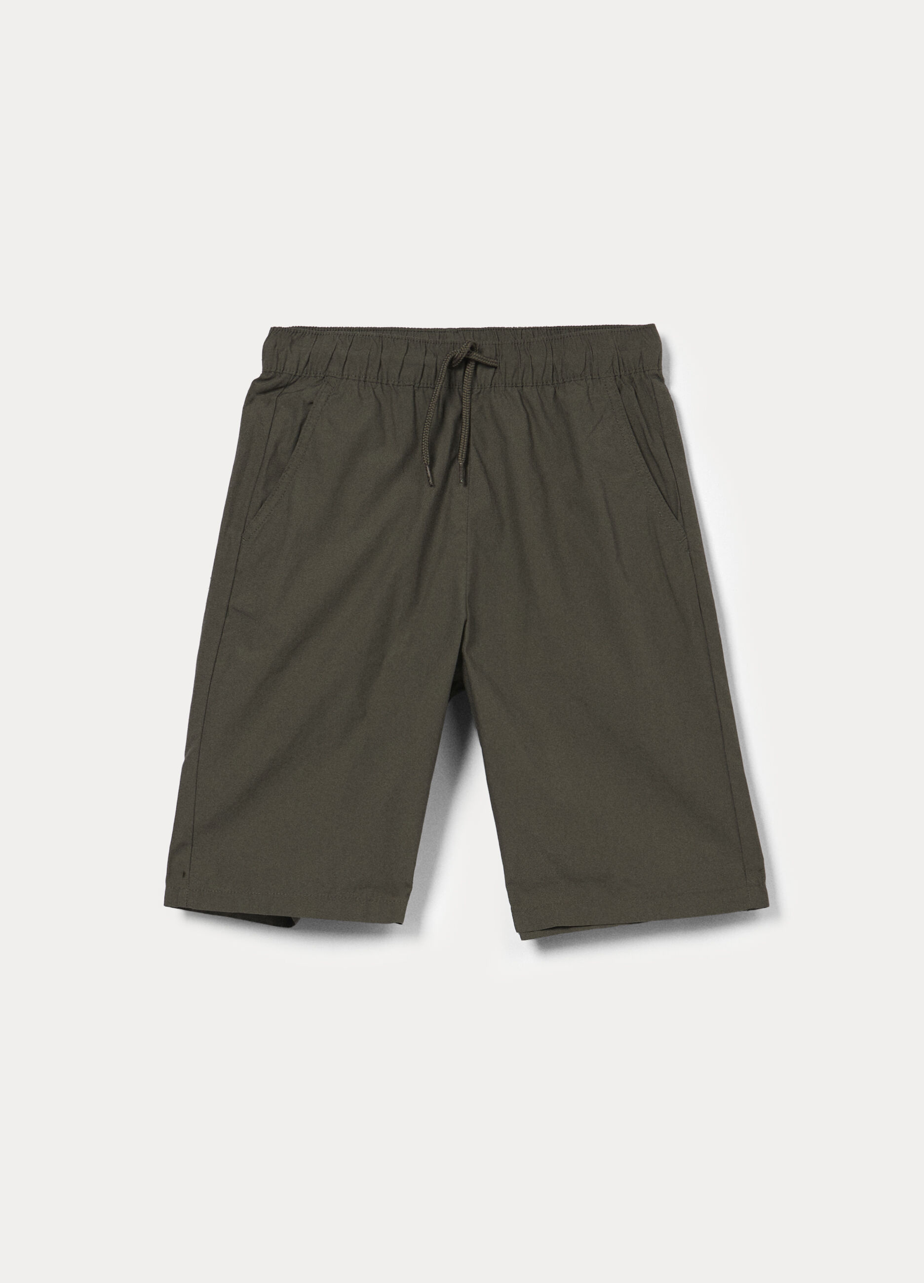 Shorts in popeline di puro cotone ragazzo_0