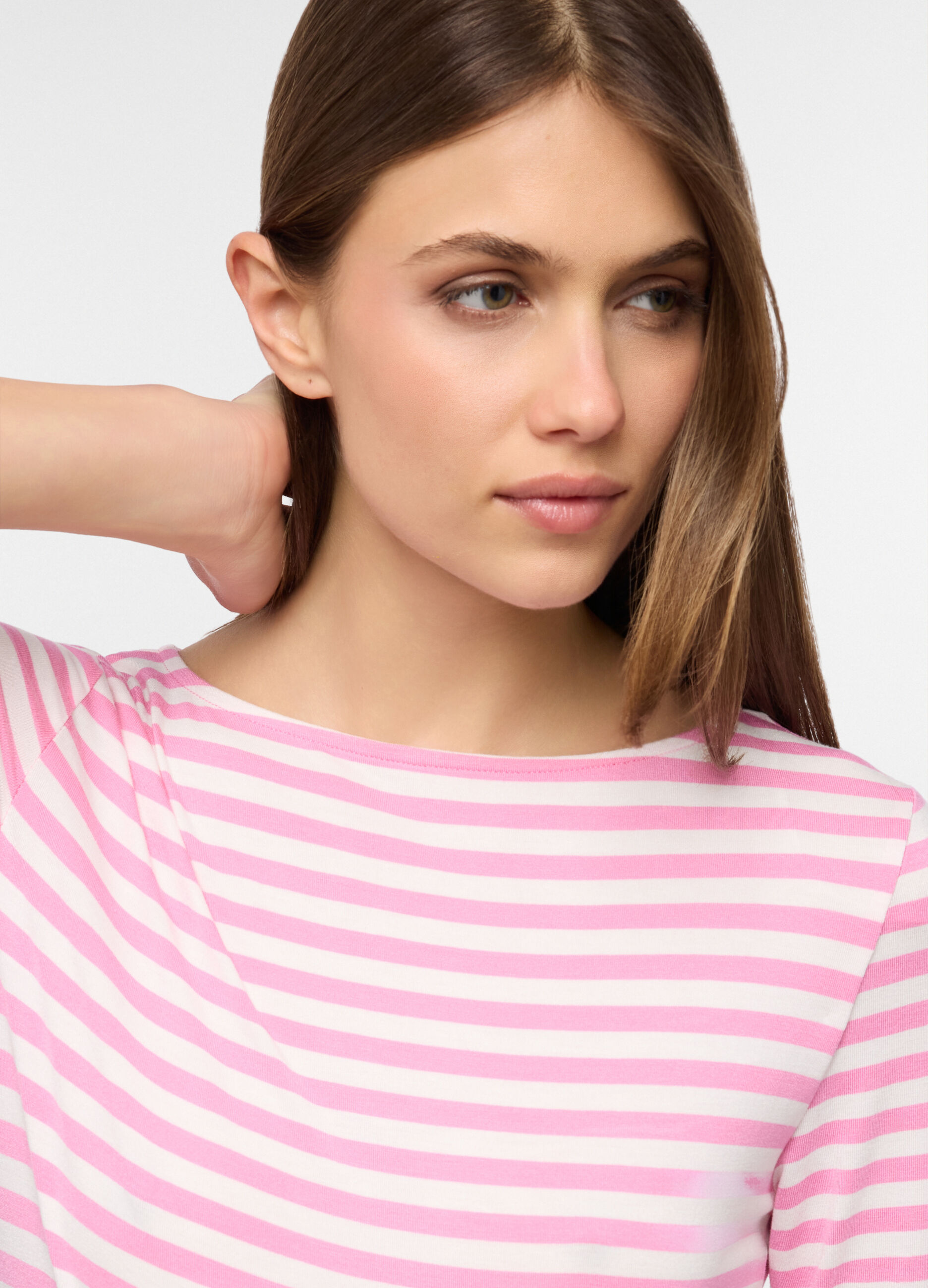 T-shirt girocollo stretch donna_2