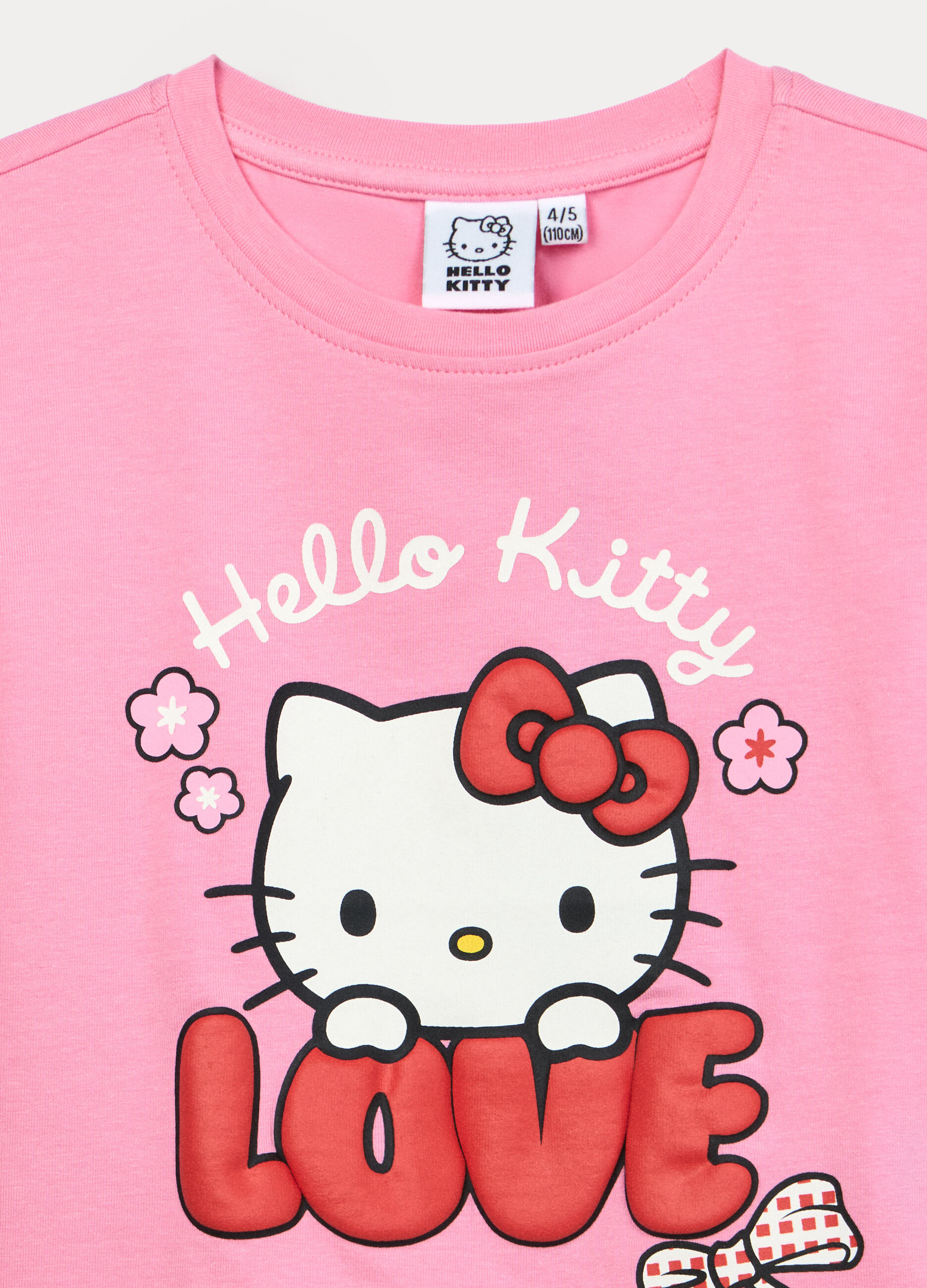 T-shirt Hello Kitty in jersey di cotone stretch bambina_2