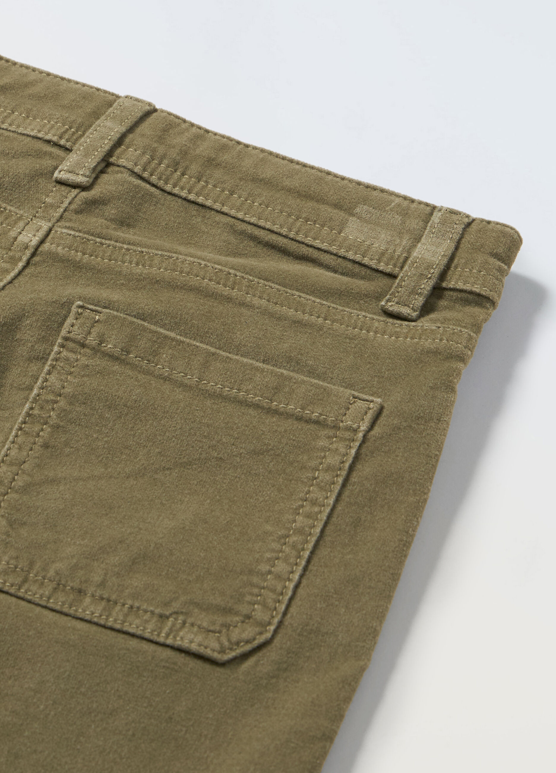 Pantaloni in coto stretch bambina_1