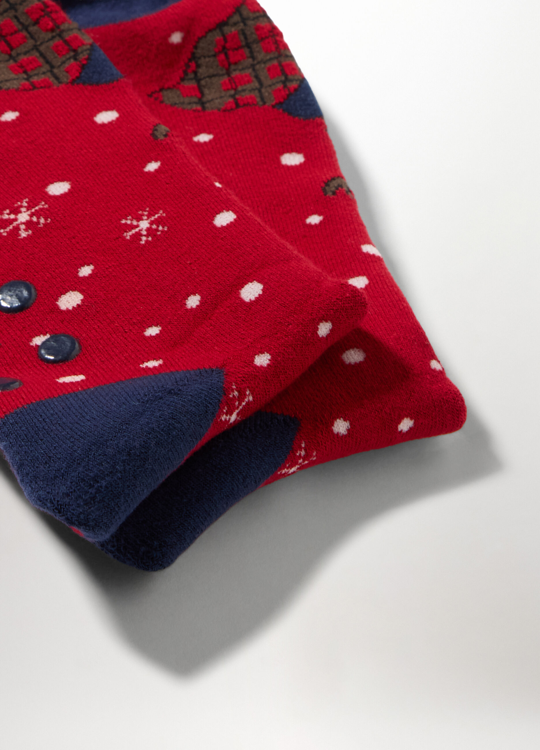 Calzini antiscivolo natalizi misto cotone uomo_1