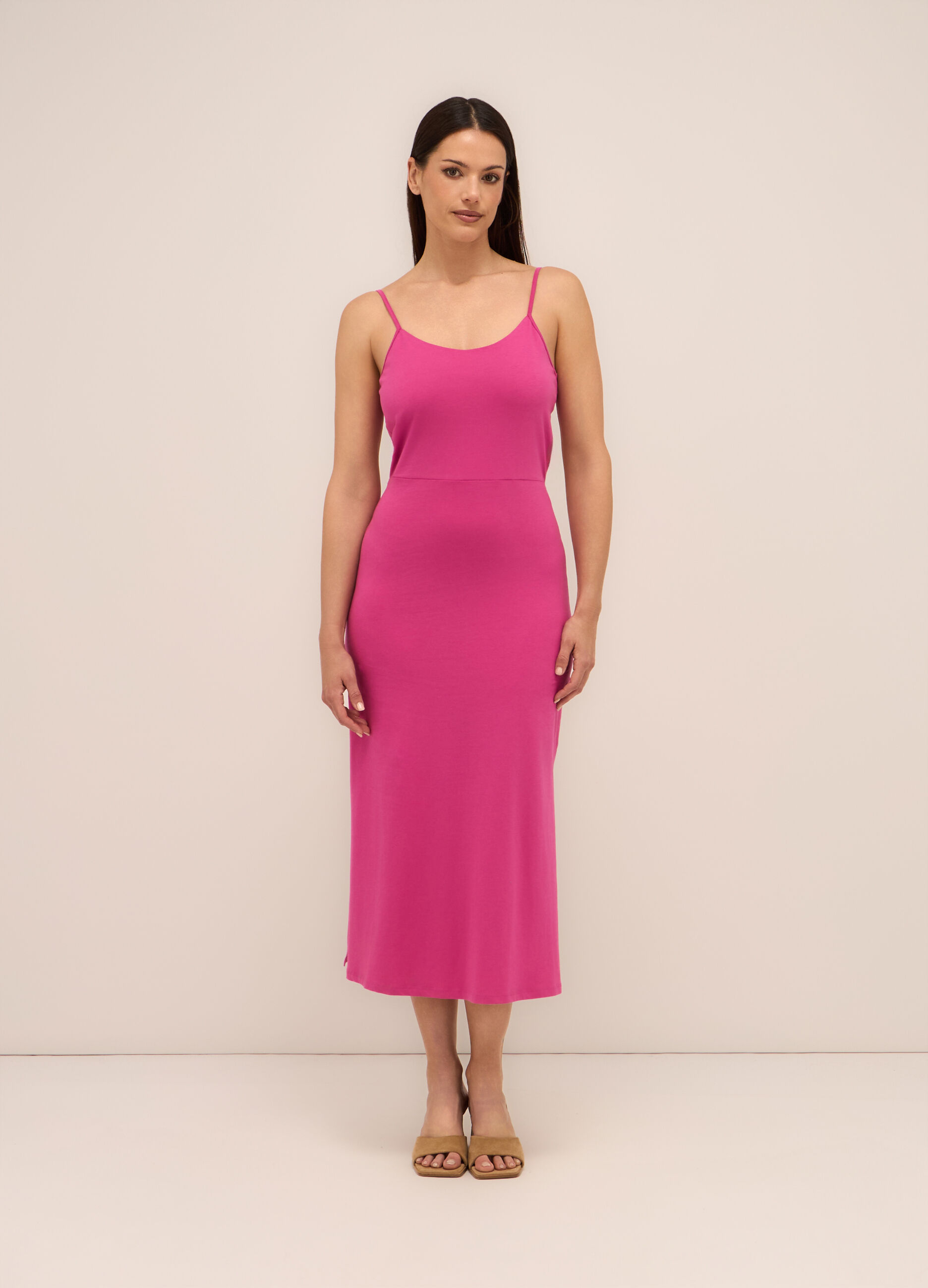 Abito lungo in jersey stretch donna_0