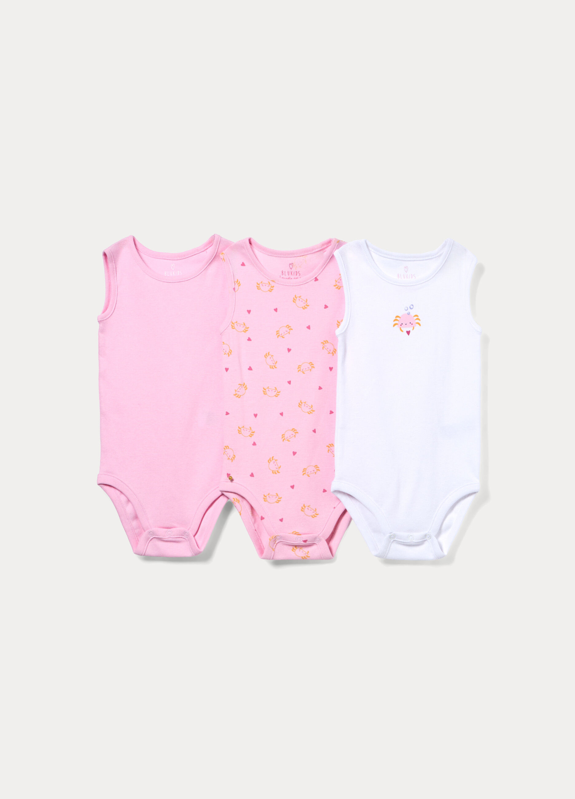 Pack 3 body in costina di puro cotone _0