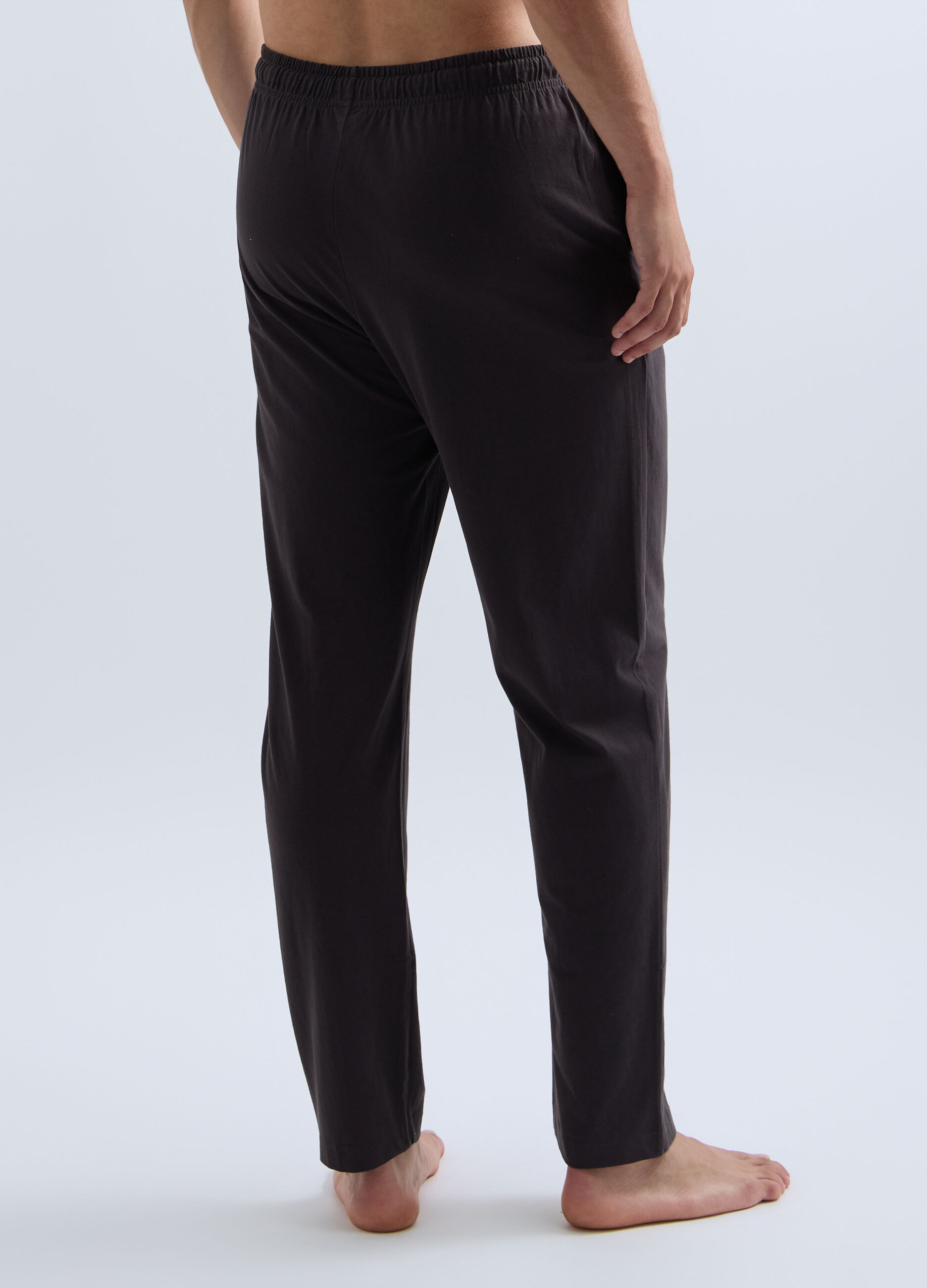 Pantalone pigiama in cotone con cr&ecirc;te uomo_1
