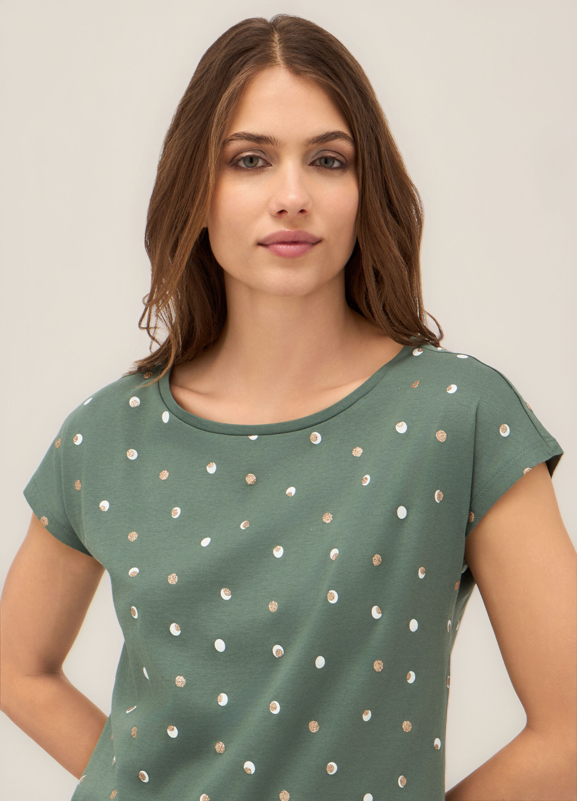 T-shirt in puro cotone donna_2