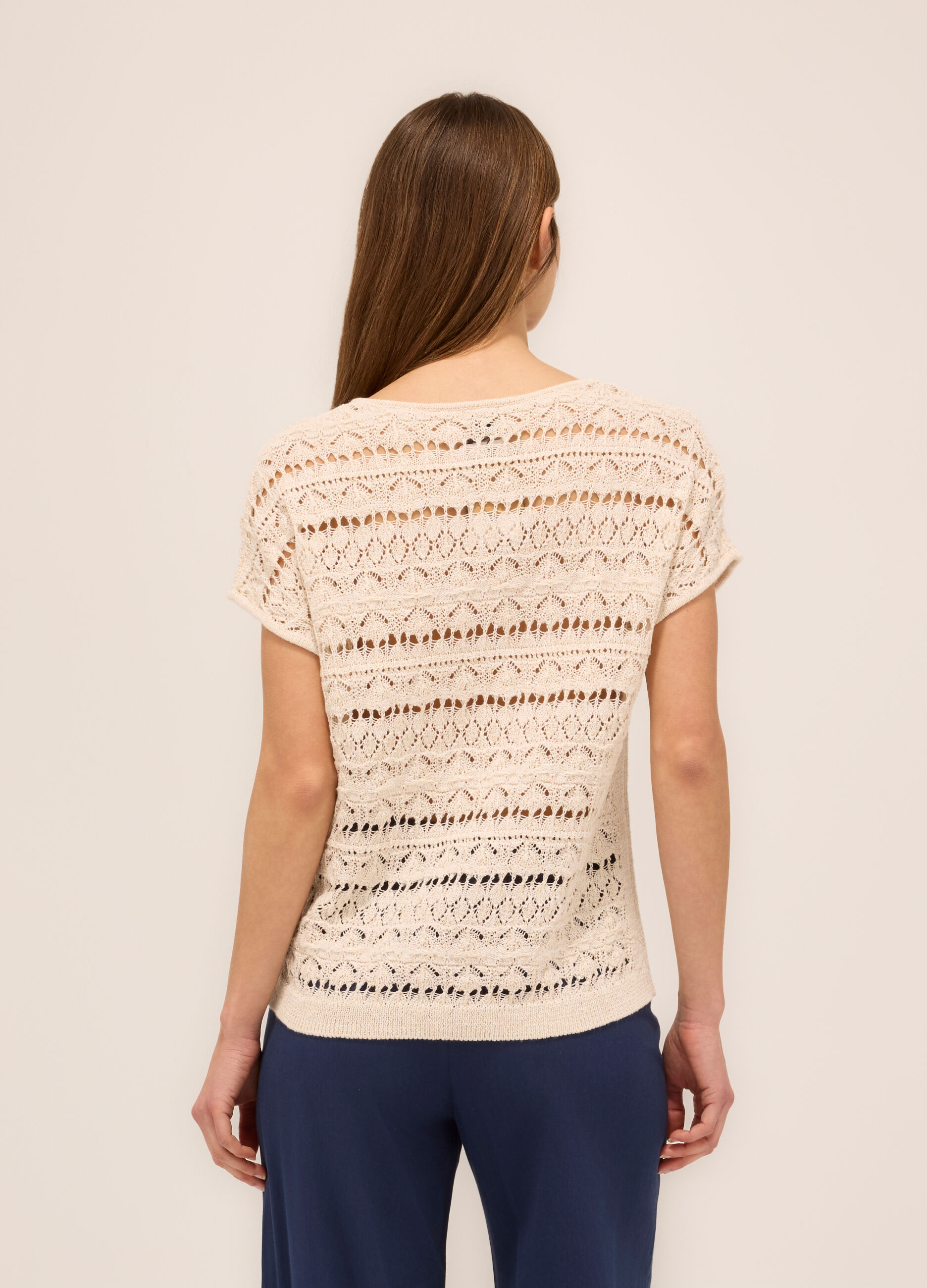 Tricot kimono misto cotone donna_1