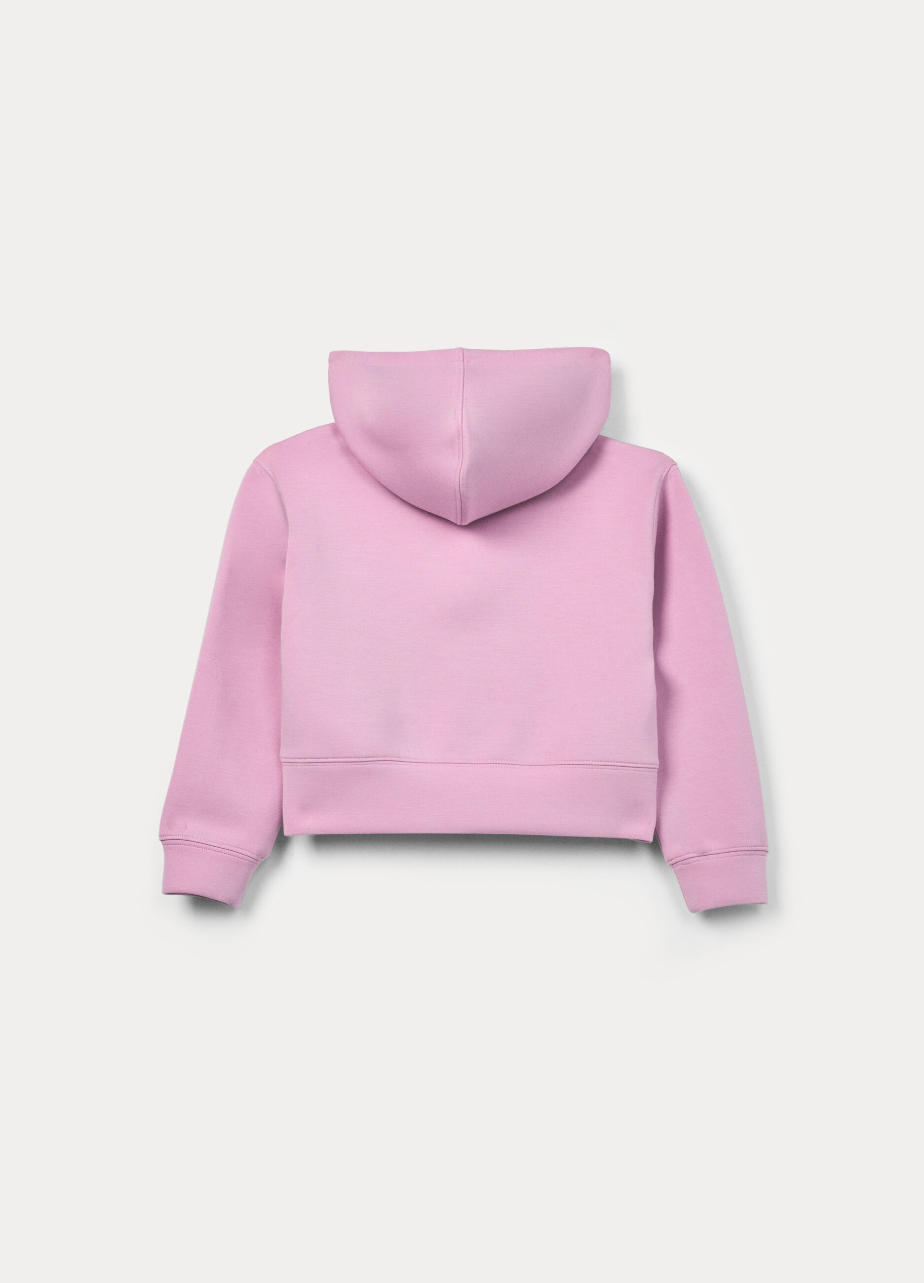 Felpa in french terry di misto cotone bambina_1