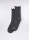 Calze in costina con filo lurex donna_0