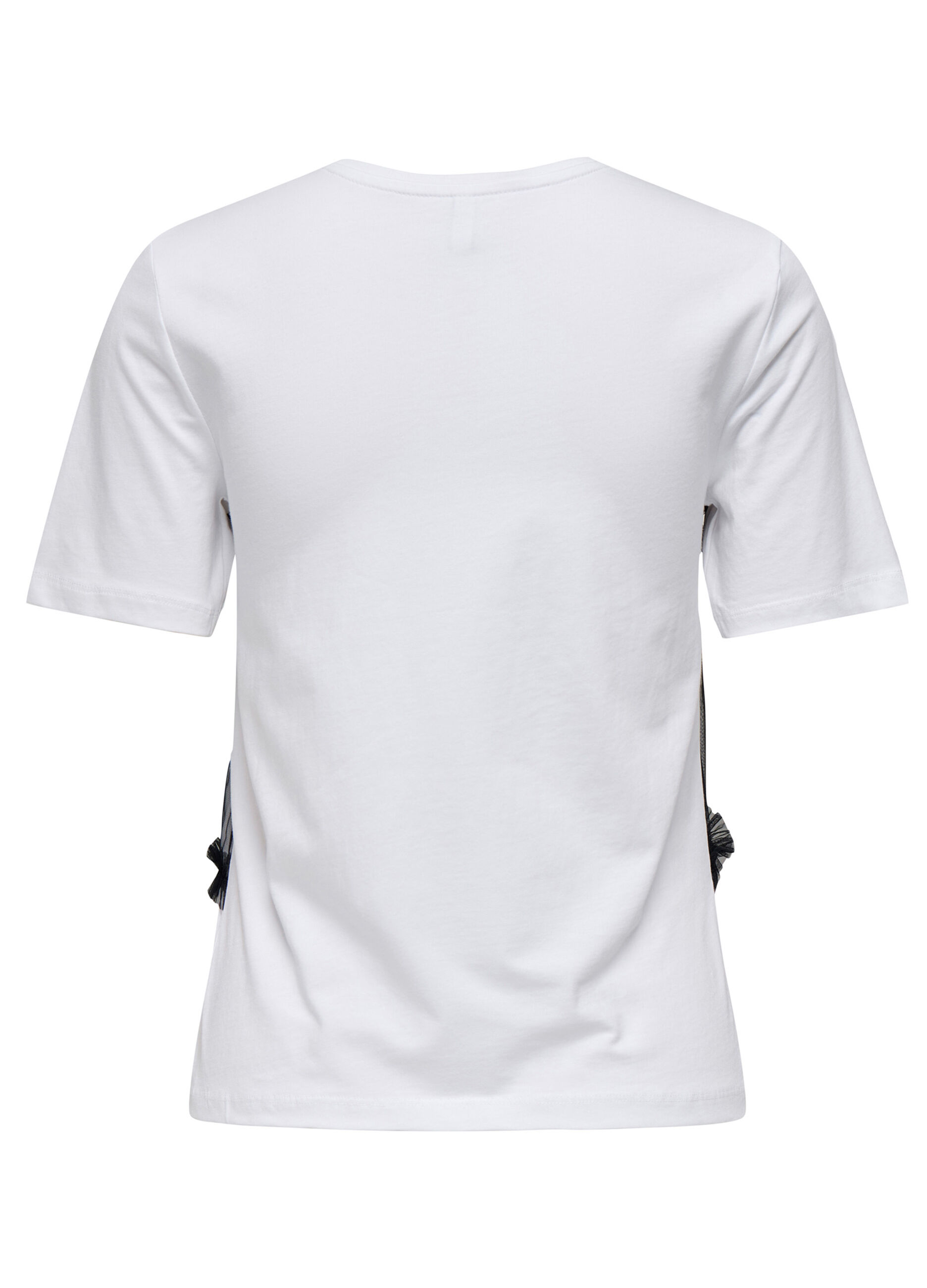 T-shirt con inserto in tulle donna_1