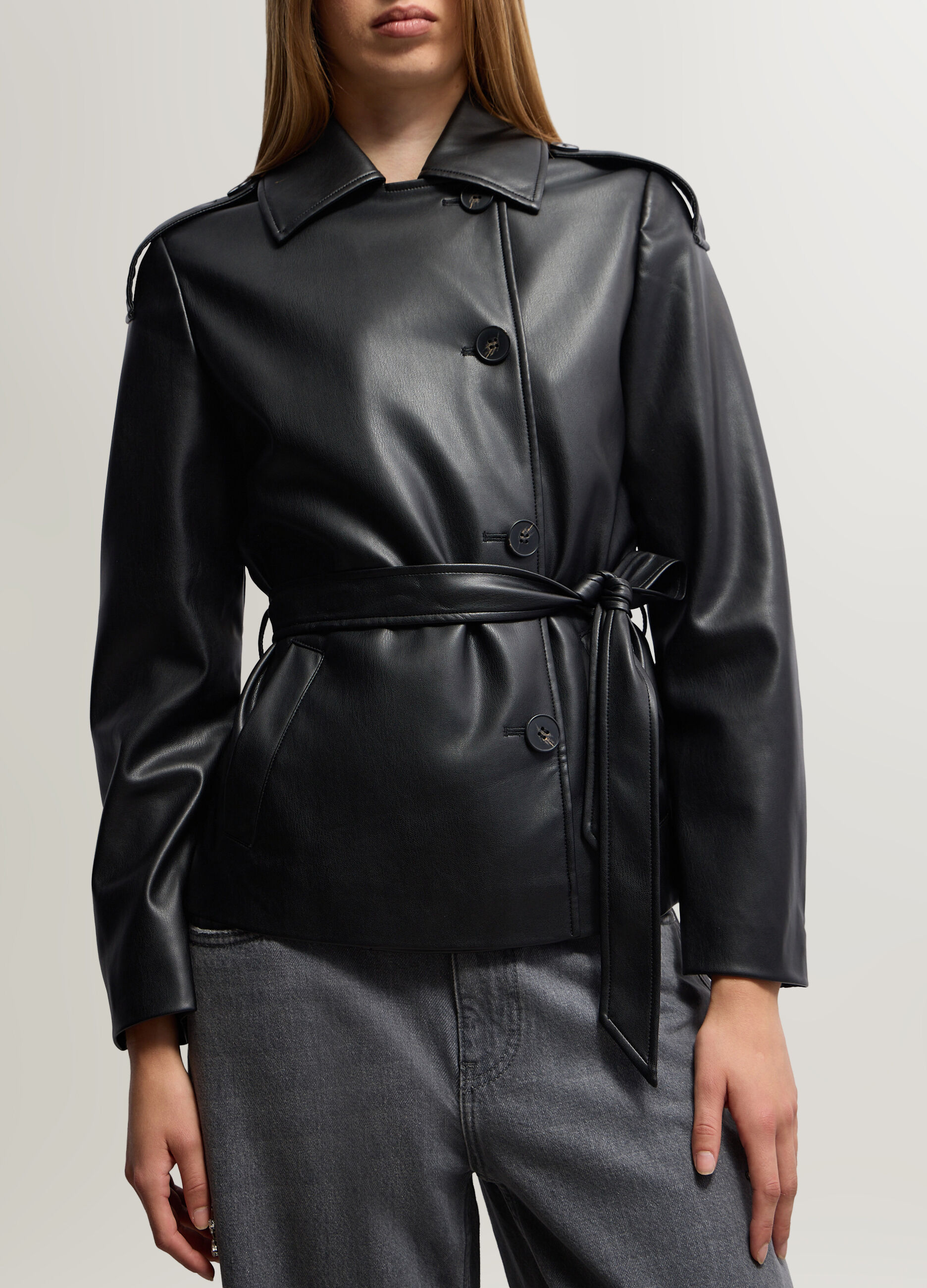 Trench in eco pelle donna_2