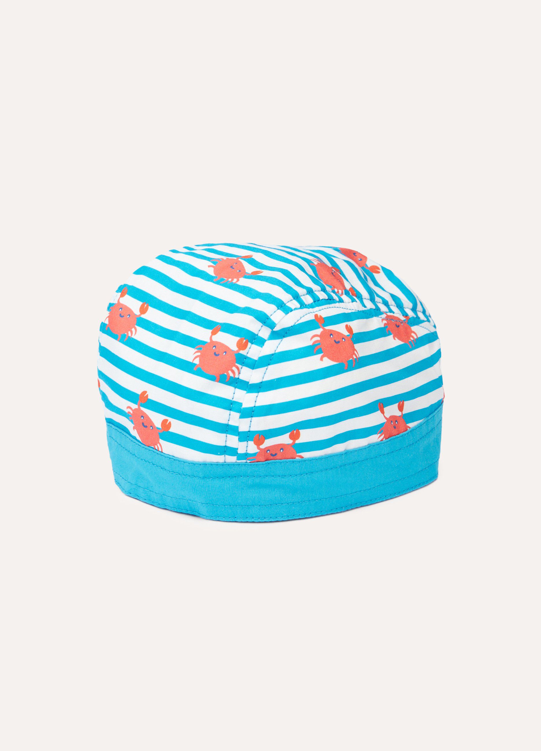 Bandana con stampa in puro cotone neonato