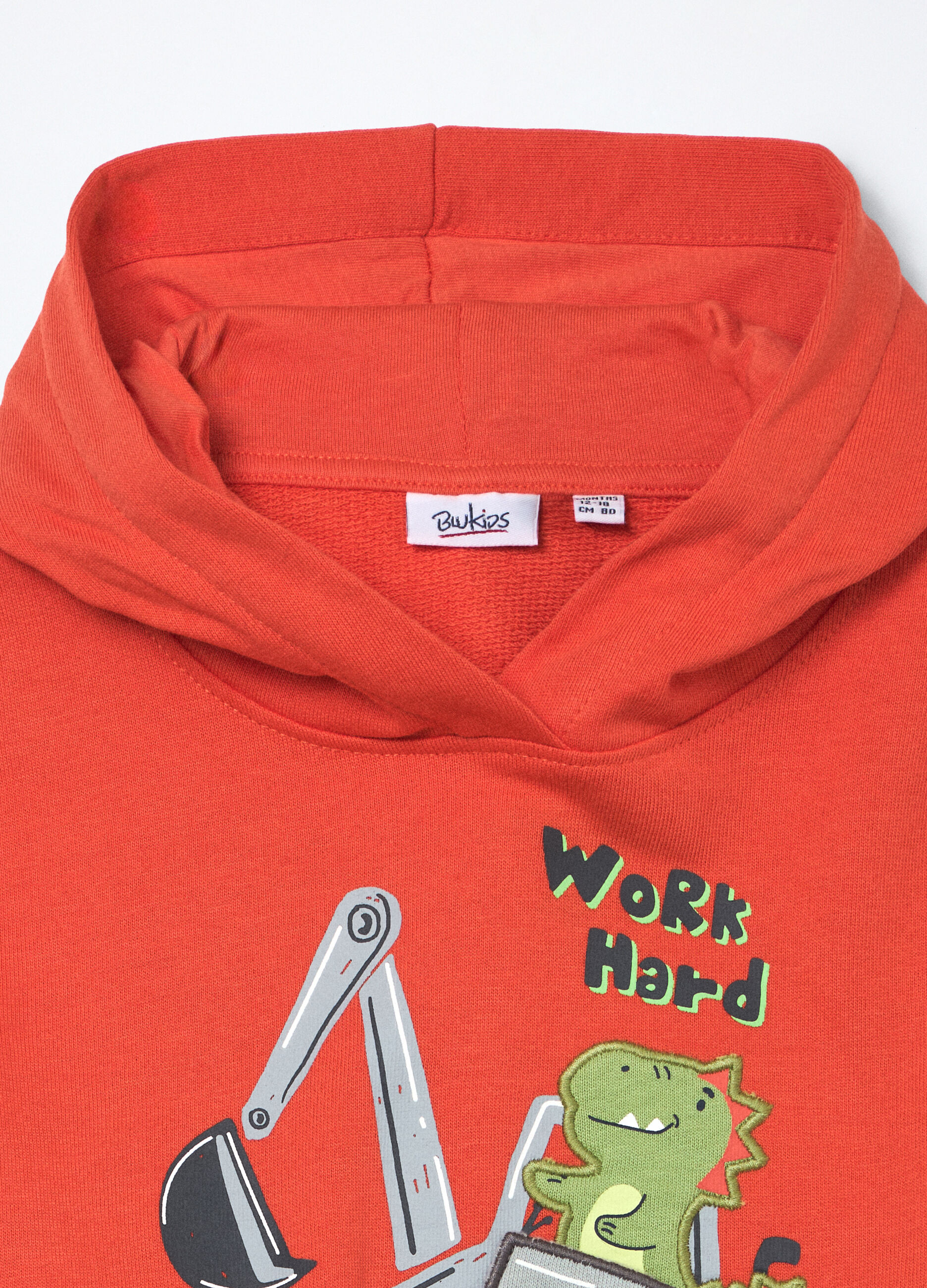 Jogging set in french terry di puro cotone neonato_2