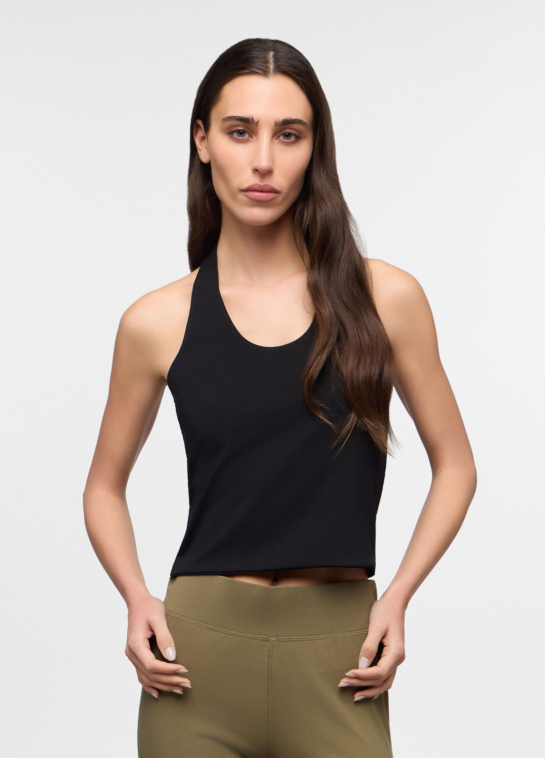 Top con scollo all'americana donna_0