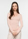 T-shirt intima con scollo a V stretch donna_0