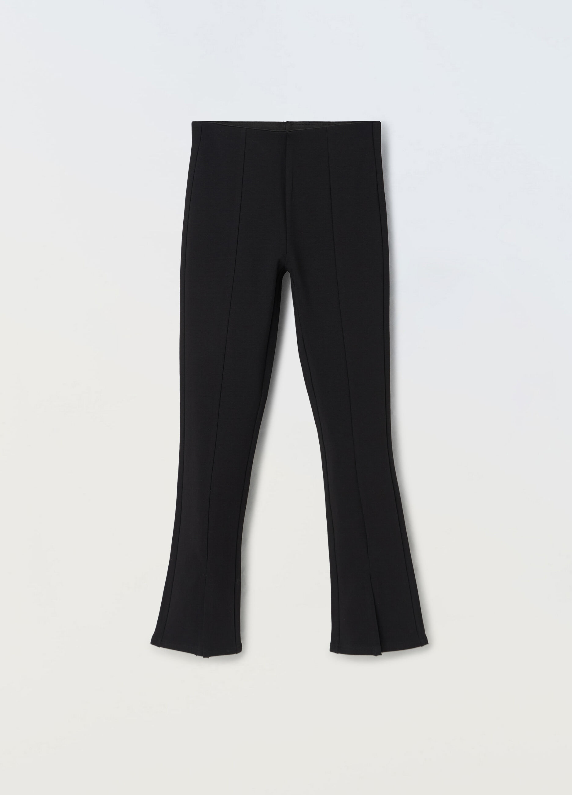 Leggings flare fit in french terry stretch ragazza_0