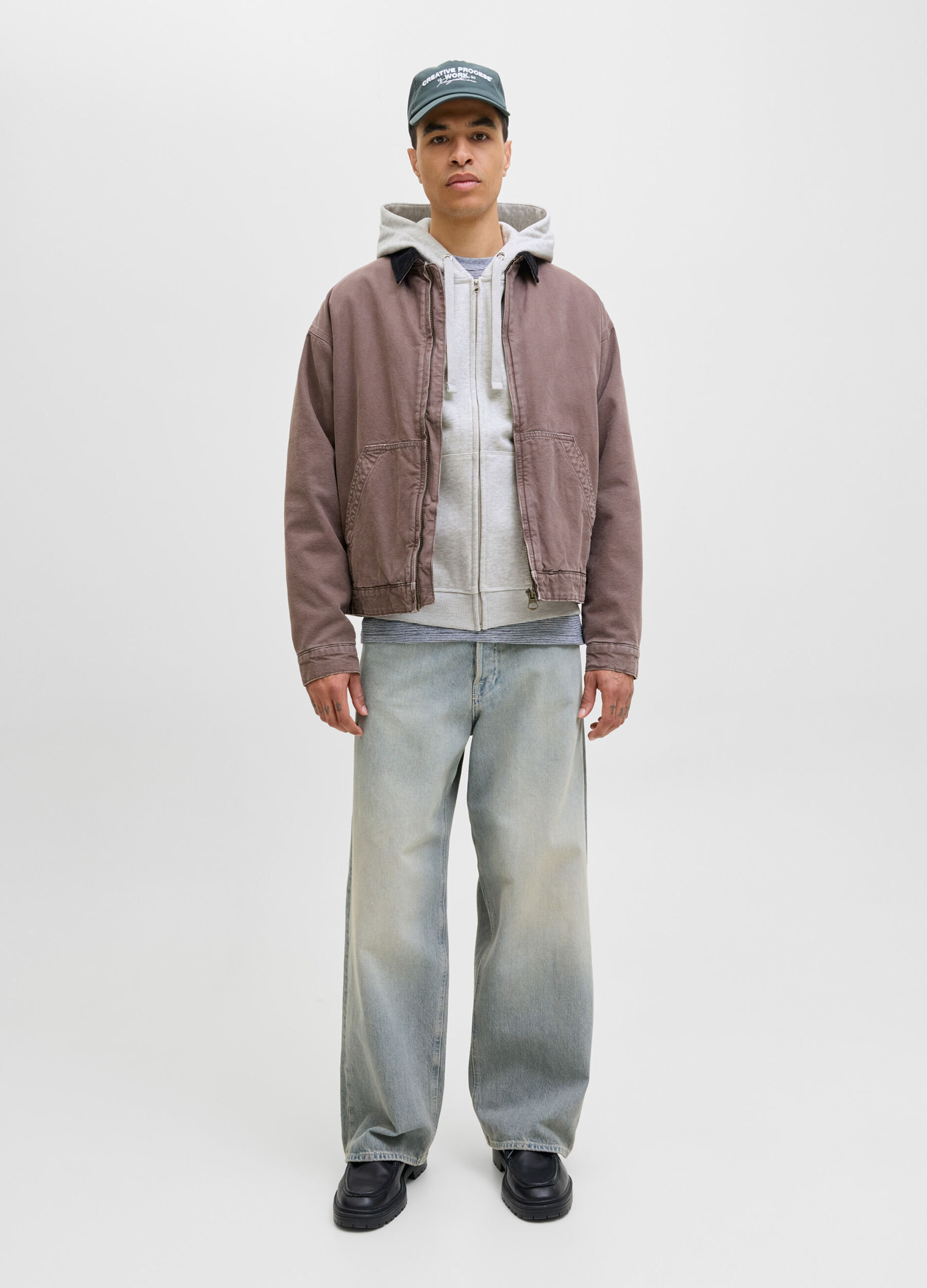 Felpa con zip e cappuccio uomo_2