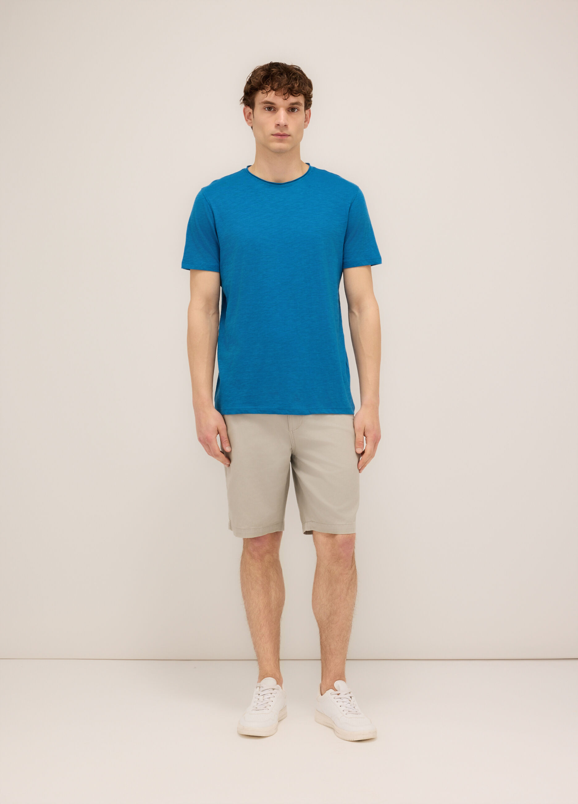 Bermuda in twill di cotone uomo_0