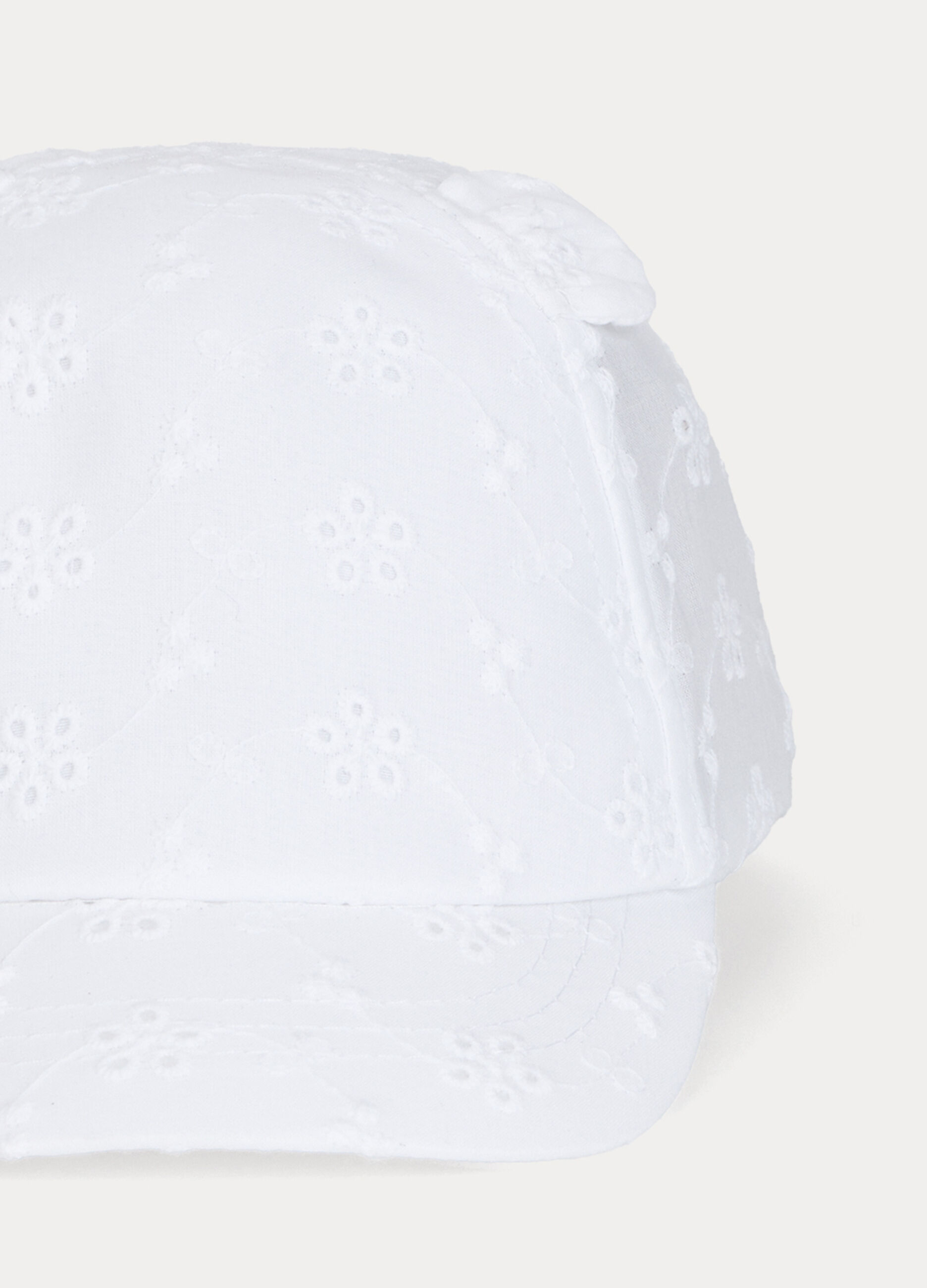 Cappello da baseball in sangallo neonata_2